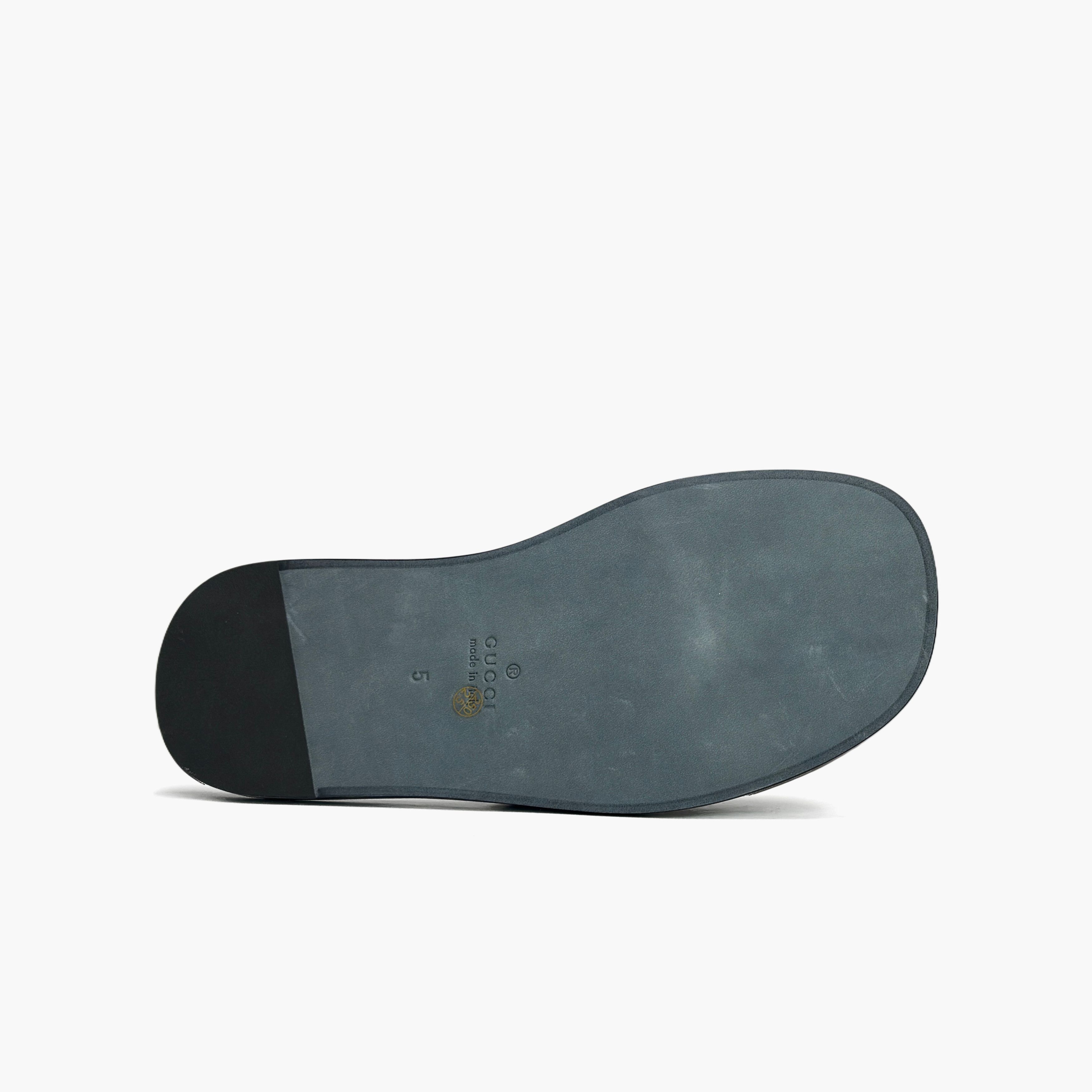 Gucci Gucci Interlocking G Leather Slides Size 5 Size US 6 / EU 39 - 7 Thumbnail