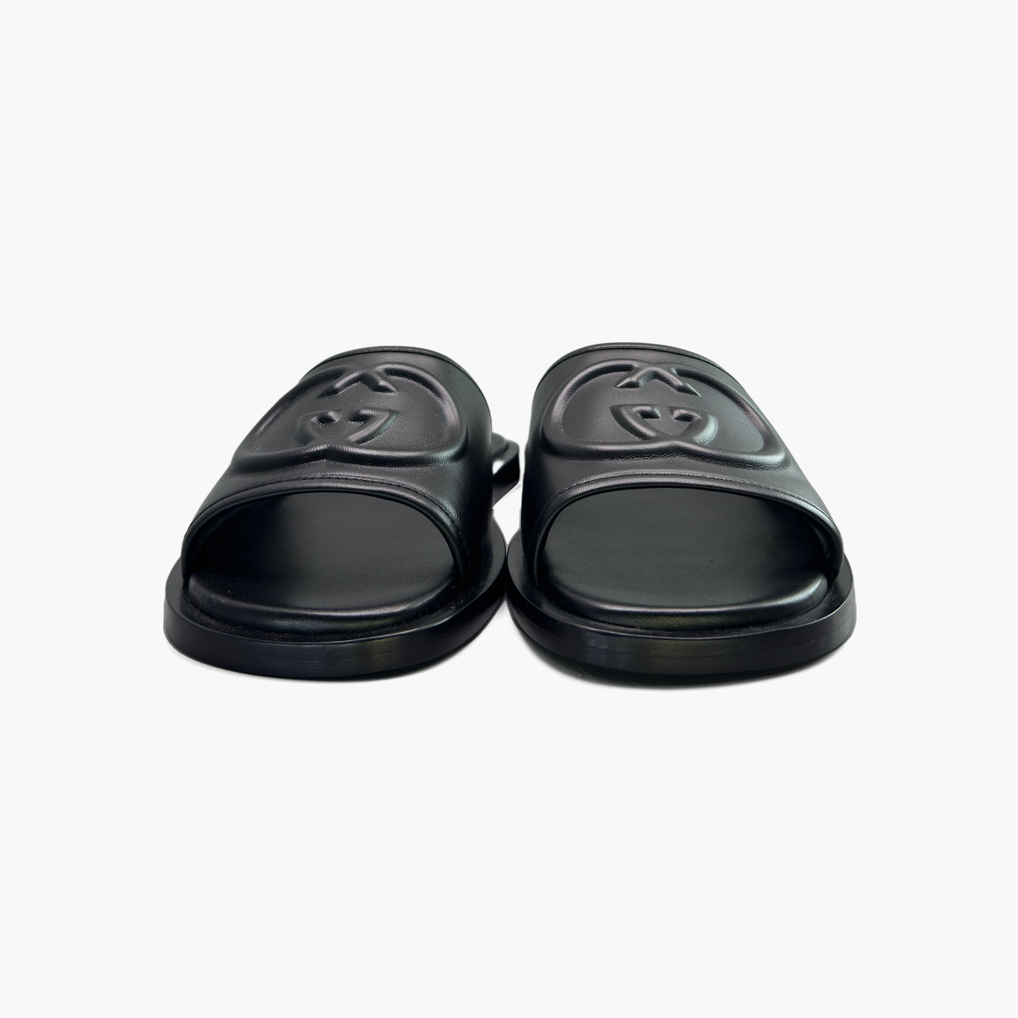Gucci Gucci Interlocking G Leather Slides Size 5 Size US 6 / EU 39 - 5 Thumbnail