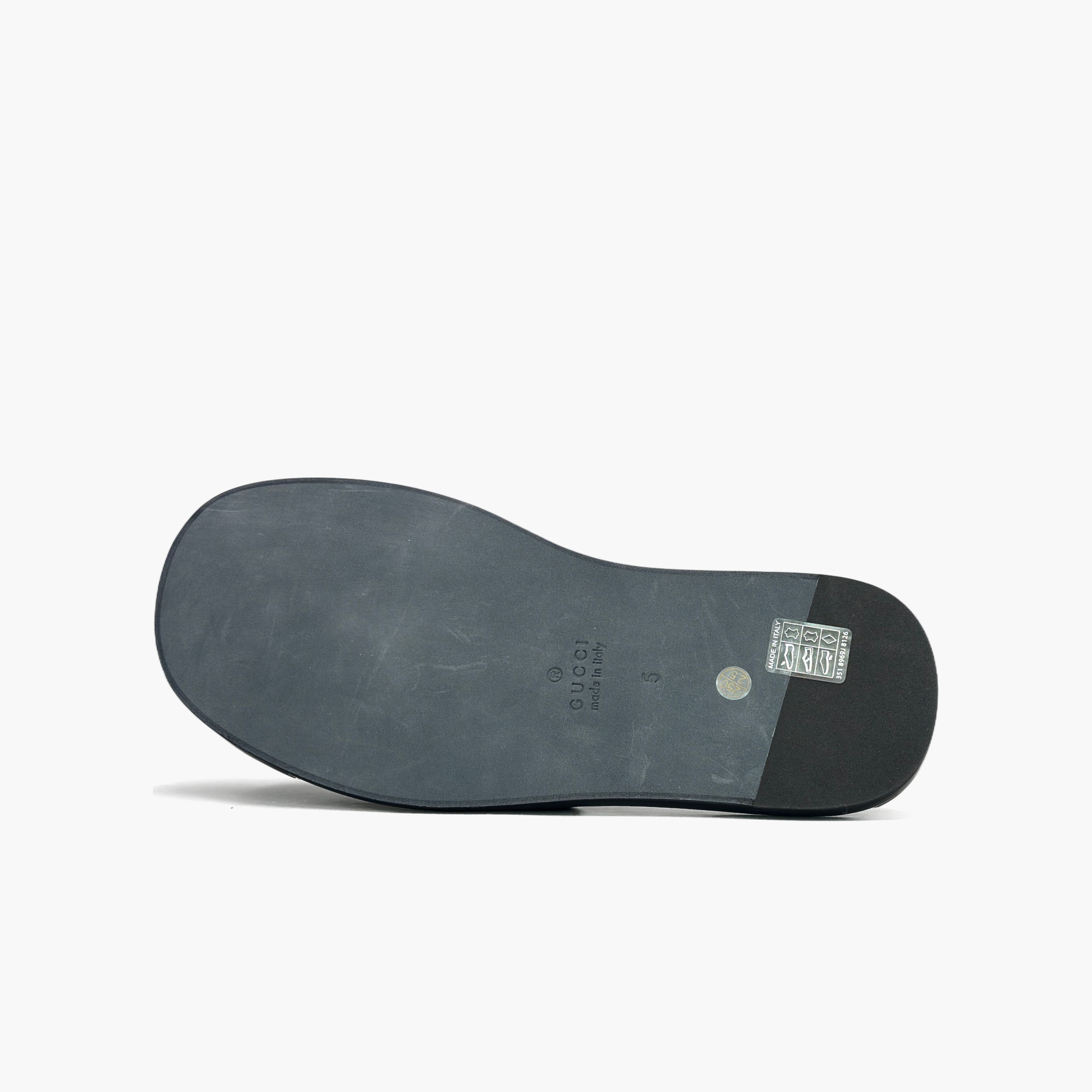 Gucci Gucci Interlocking G Leather Slides Size 5 Size US 6 / EU 39 - 8 Thumbnail