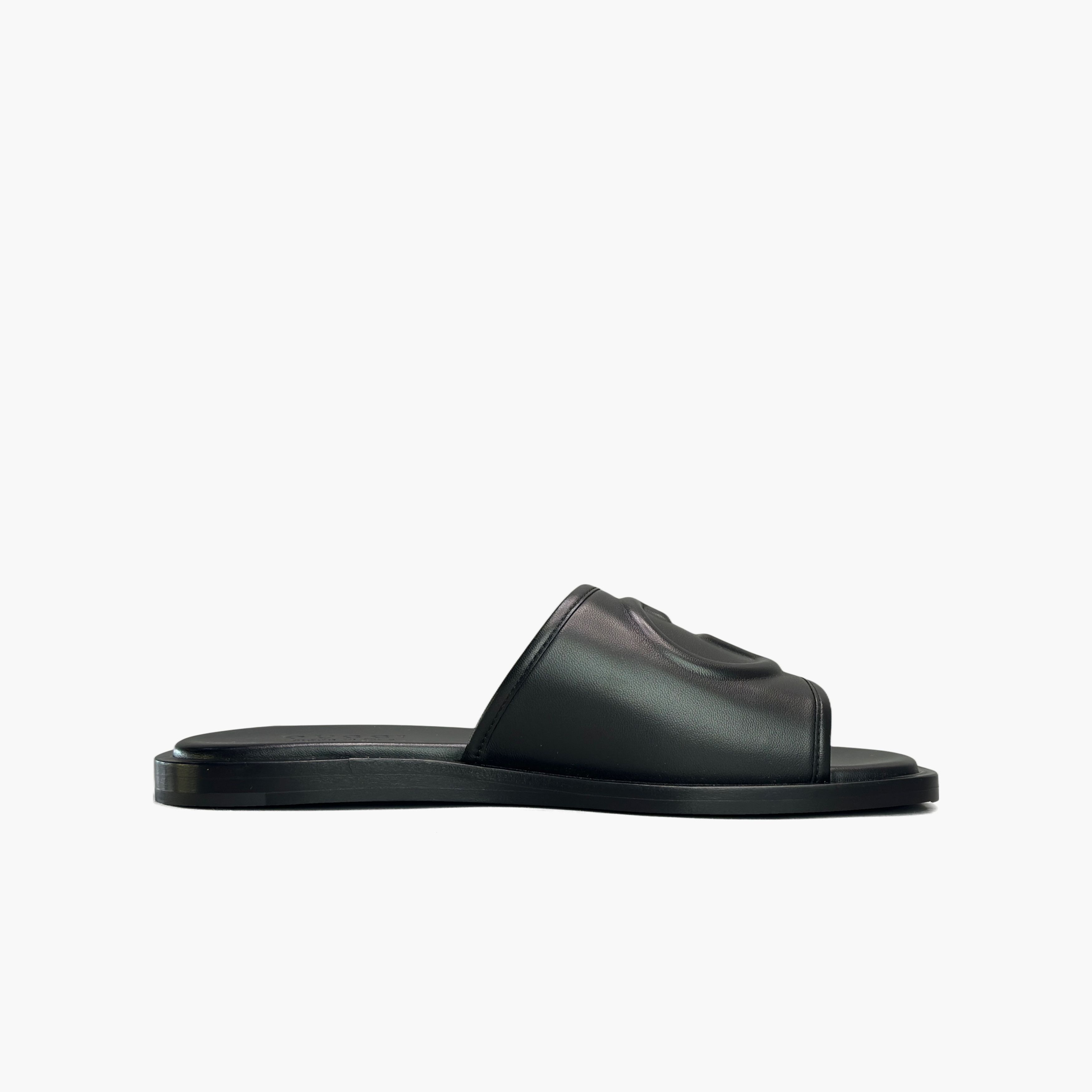 Gucci Gucci Interlocking G Leather Slides Size 5 Size US 6 / EU 39 - 2 Thumbnail