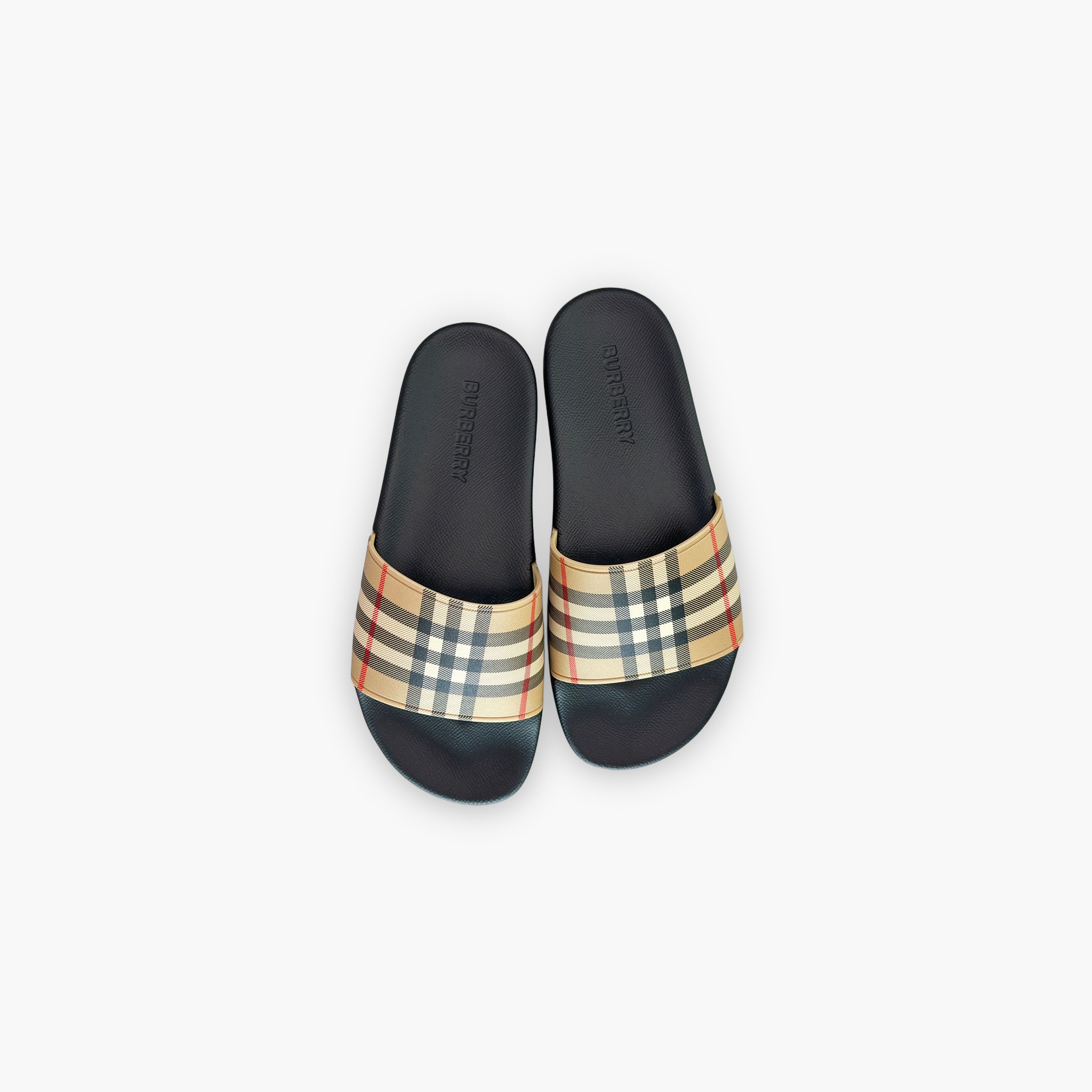 Burberry Burberry Check Slides Size US 6 Size US 6 / EU 39 - 9 Thumbnail