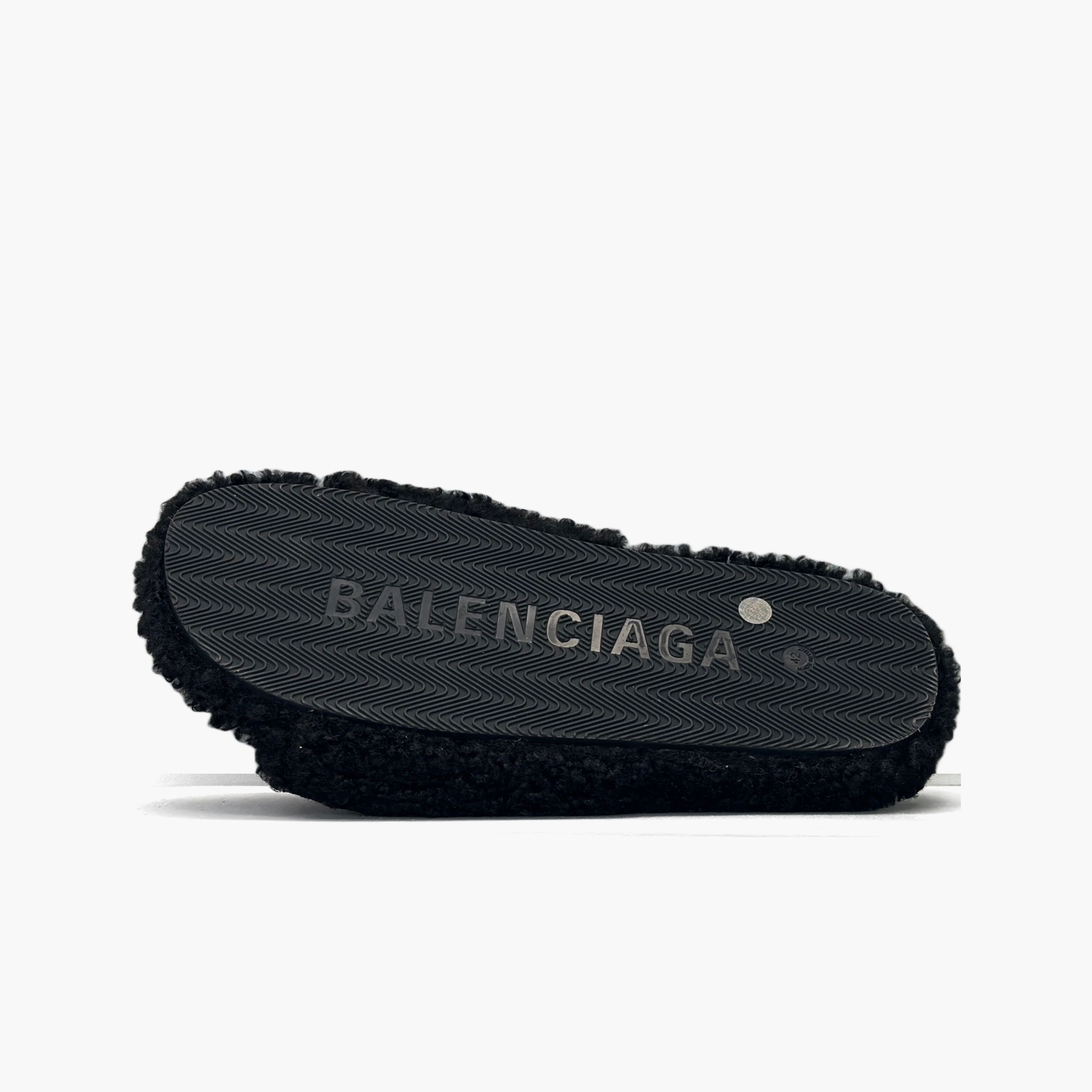 Balenciaga Balenciaga Logo Furry Slides US 9 / EU 42 Size US 9 / EU 42 - 8 Thumbnail