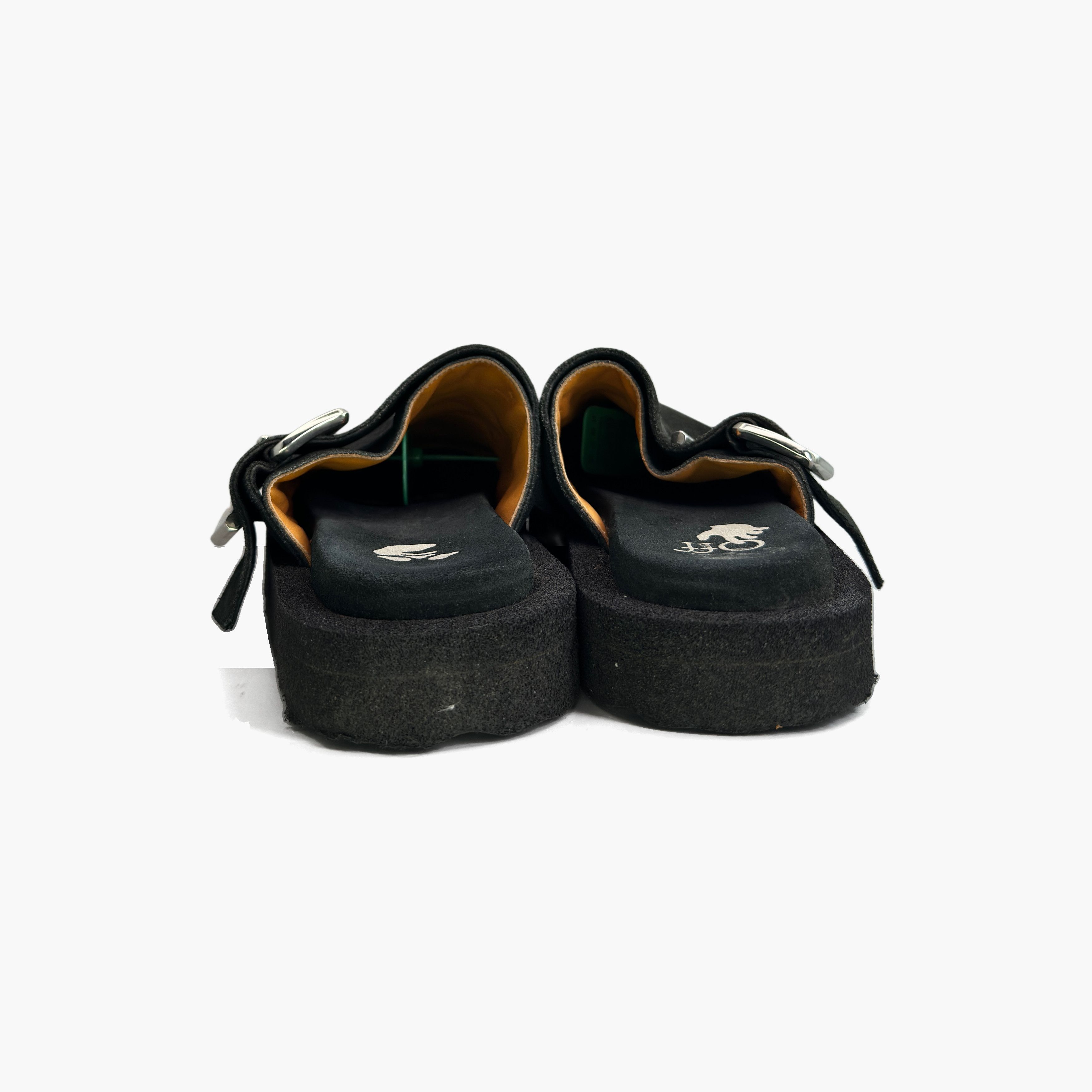 Off-White Off-White Suede Buckled Slides Size 40 Size US 7 / EU 40 - 6 Thumbnail