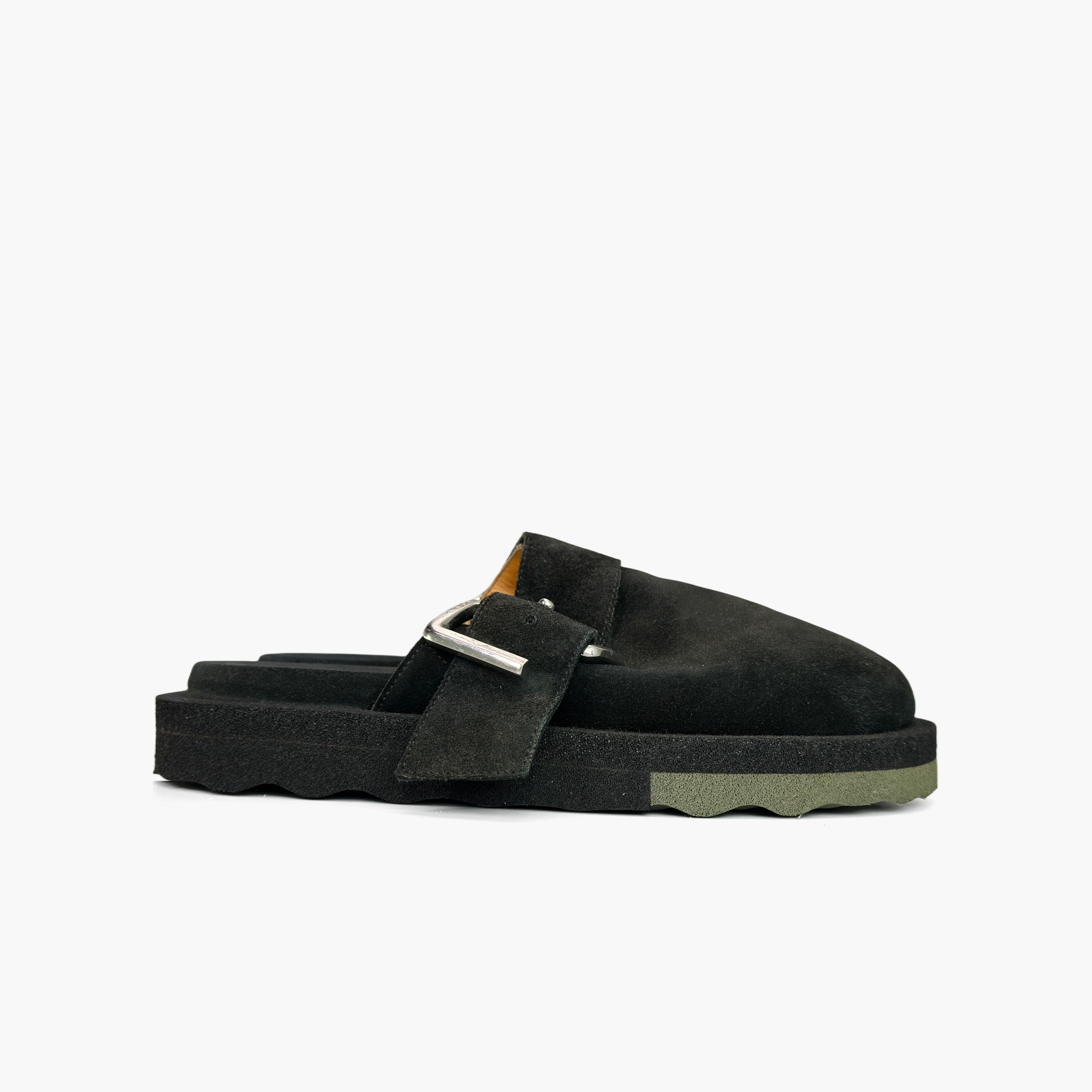 Off-White Off-White Suede Buckled Slides Size 40 Size US 7 / EU 40 - 4 Thumbnail