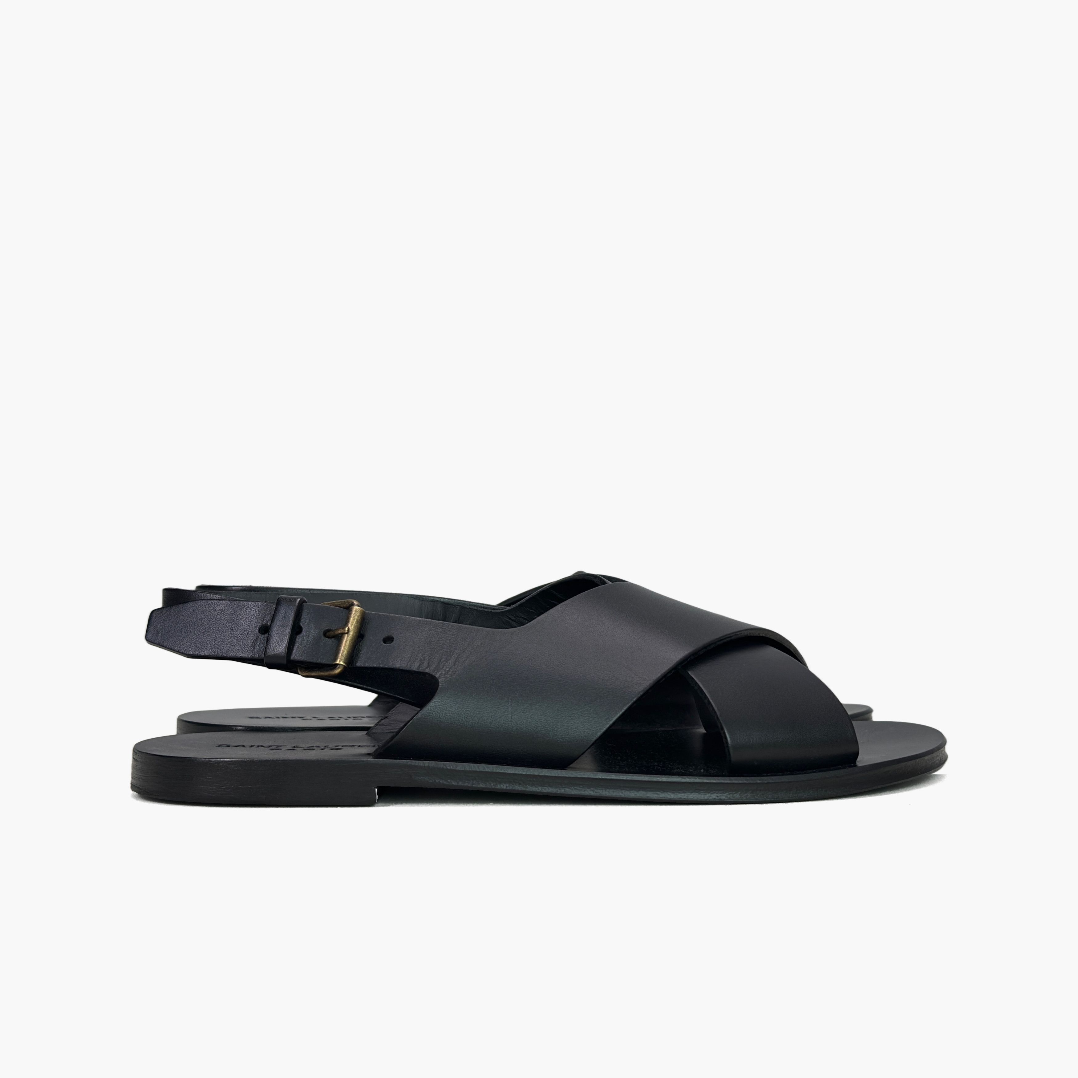 Saint Laurent Paris Saint Laurent Leather Criss-Cross Sandals US 8 Size US 8 / EU 41 - 4 Thumbnail