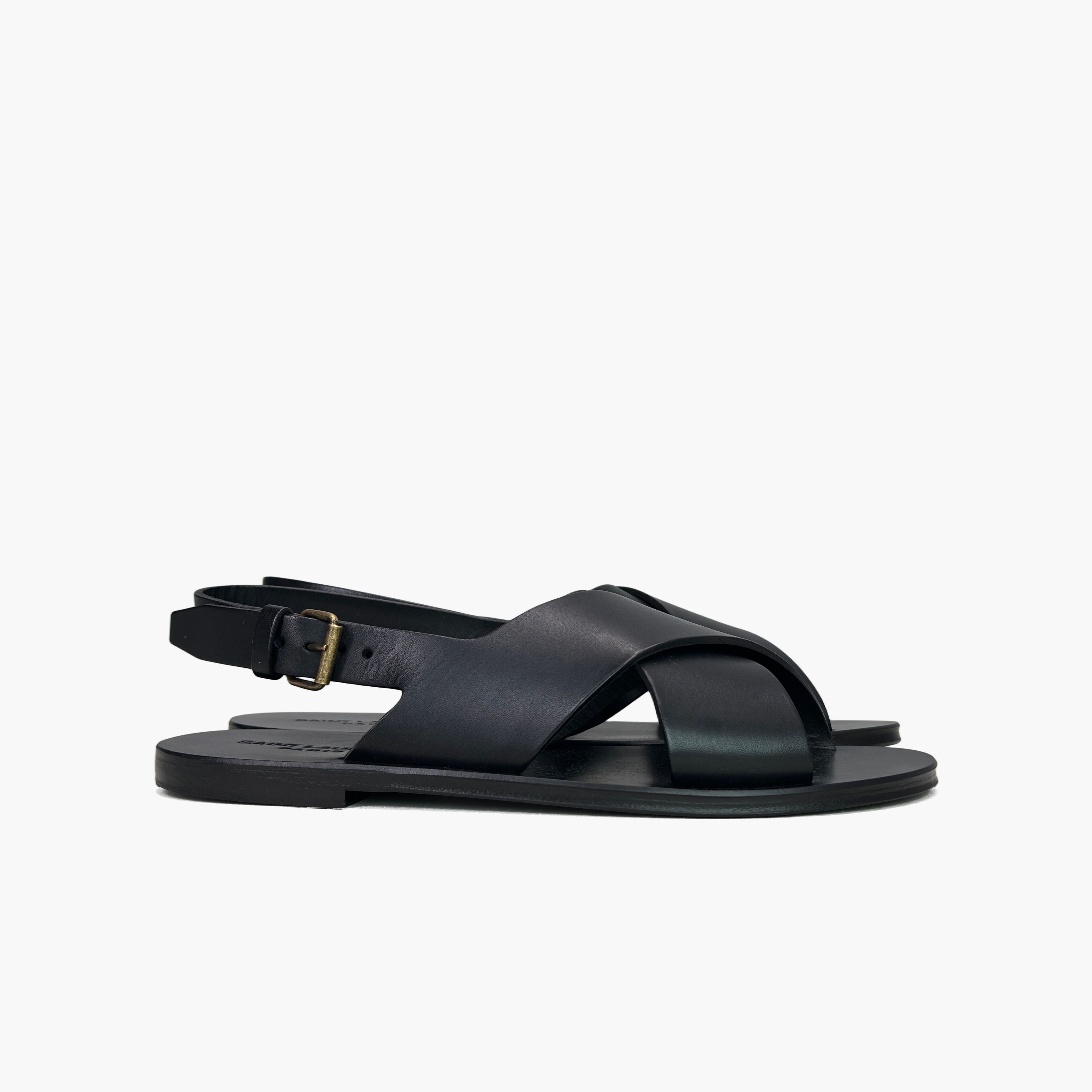 Saint Laurent Paris Saint Laurent Cross Strap Sandals Size 40 Size US 7 / EU 40 - 4 Thumbnail