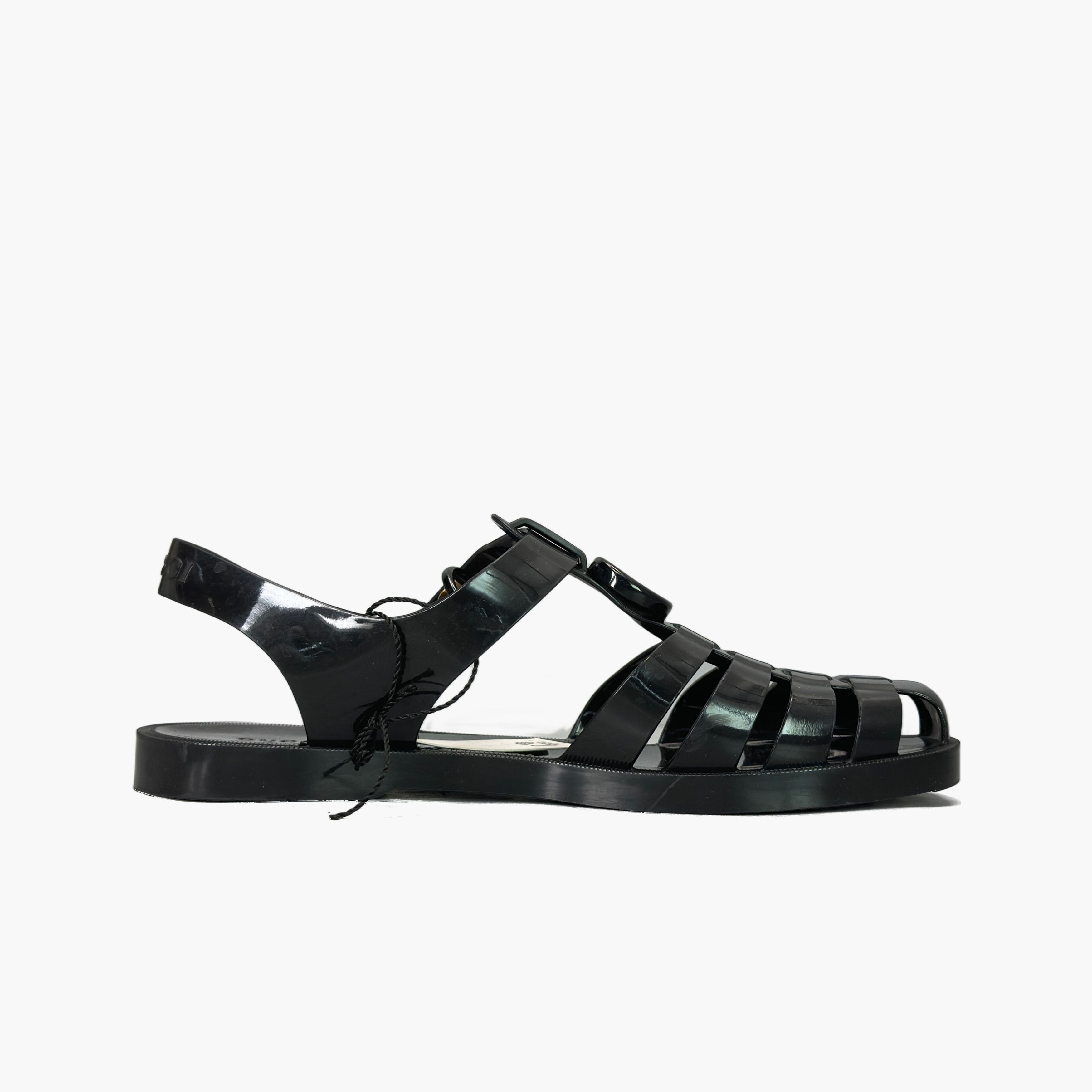 Gucci Gucci GG Logo Rubber Sandals Size 8 Size US 8 / EU 41 - 2 Thumbnail