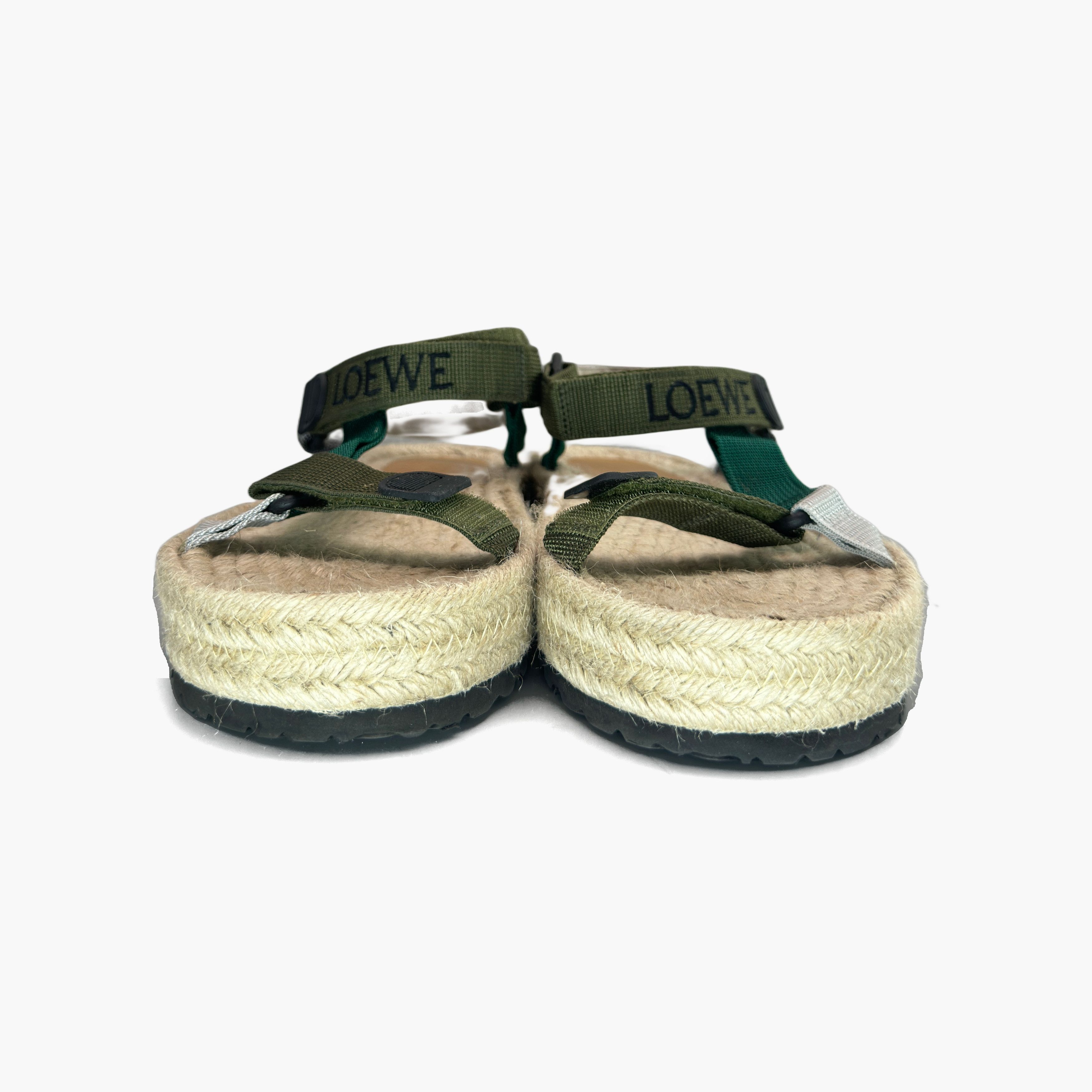 Loewe Loewe Logo Strap Sandals Green Size 10 Size US 10 / EU 43 - 5 Thumbnail