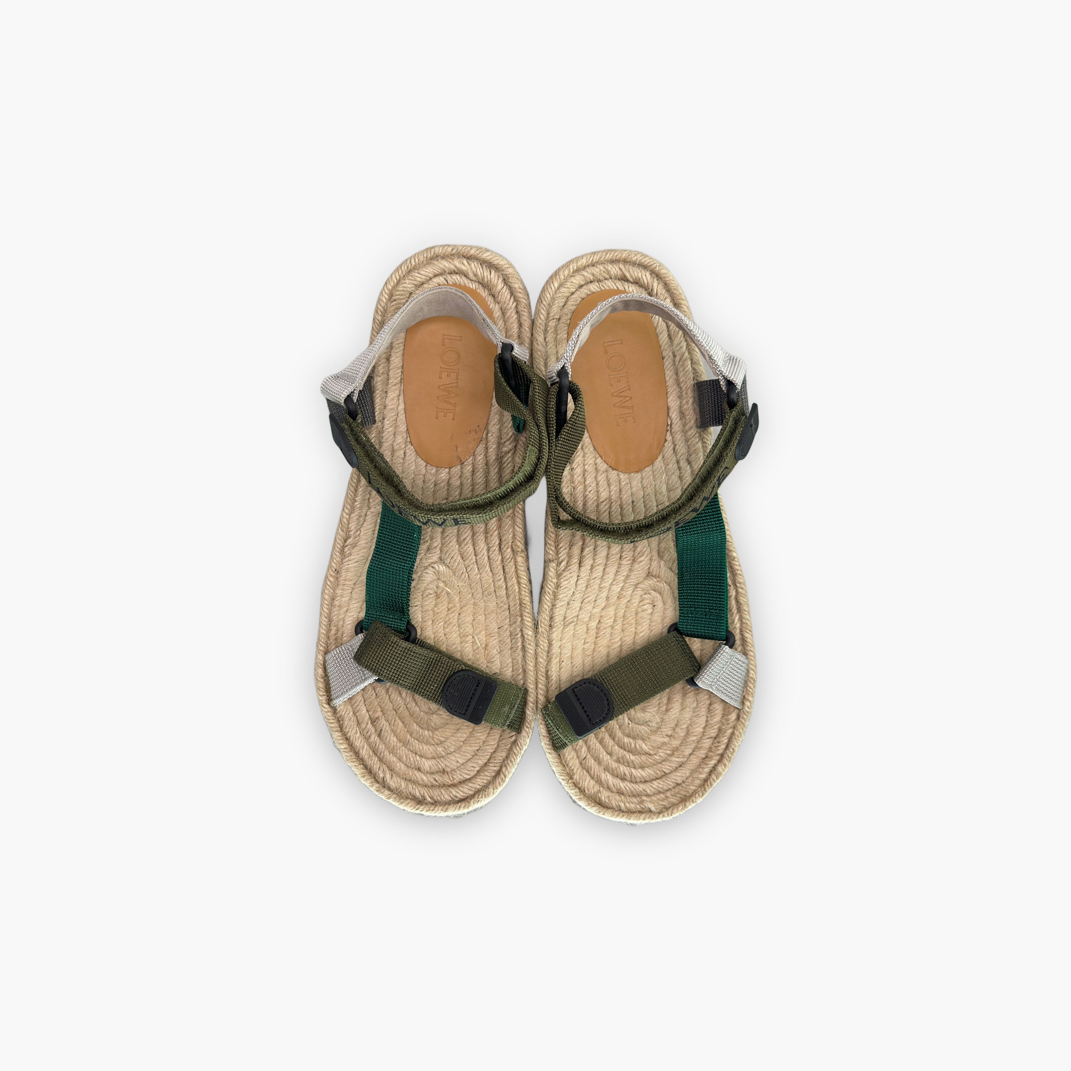 Loewe Loewe Logo Strap Sandals Green Size 10 Size US 10 / EU 43 - 9 Thumbnail