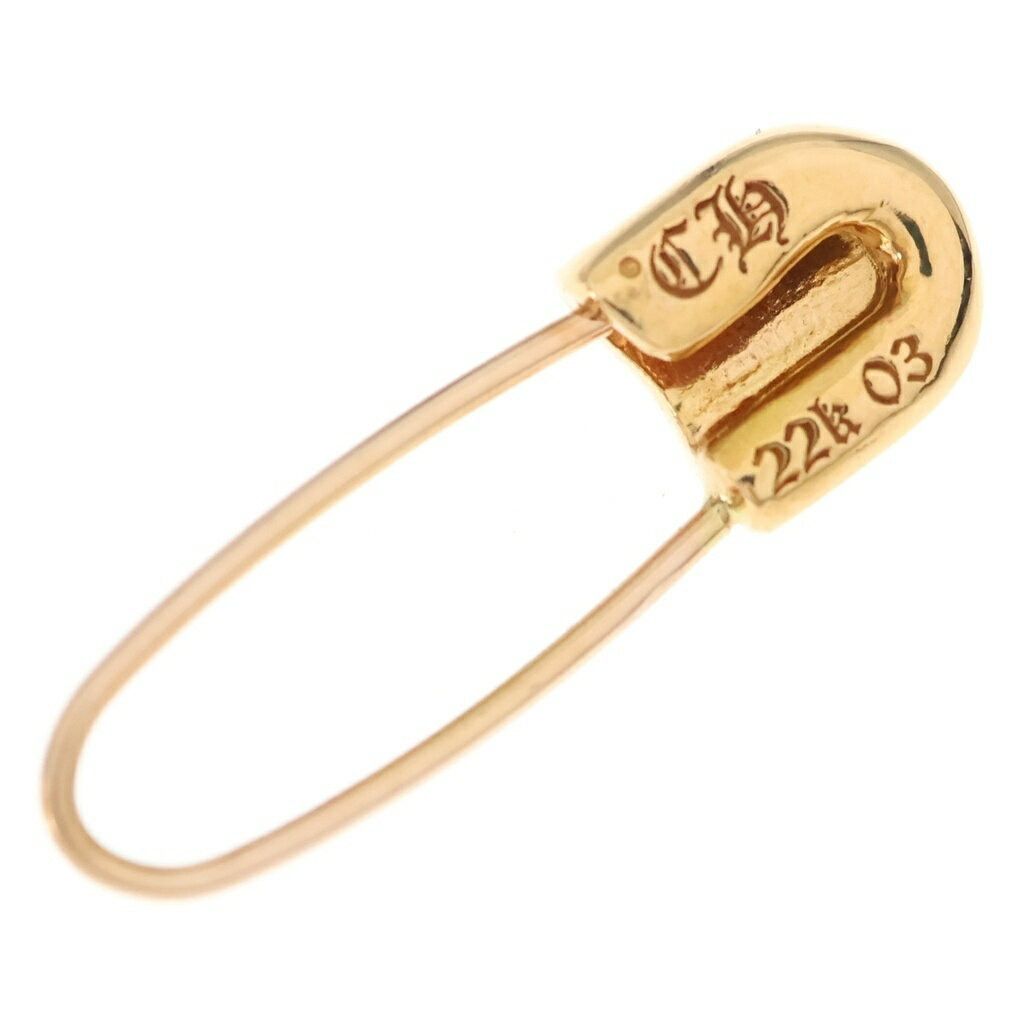 Chrome Hearts Chrome Hearts 22k Gold Safety Pin Earring Size ONE SIZE - 2 Thumbnail