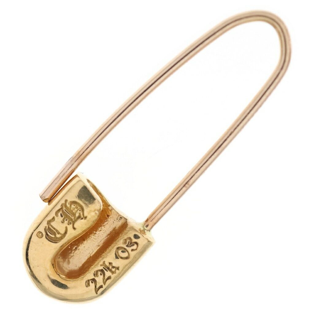 Chrome Hearts Chrome Hearts 22k Gold Safety Pin Earring Size ONE SIZE - 6 Thumbnail