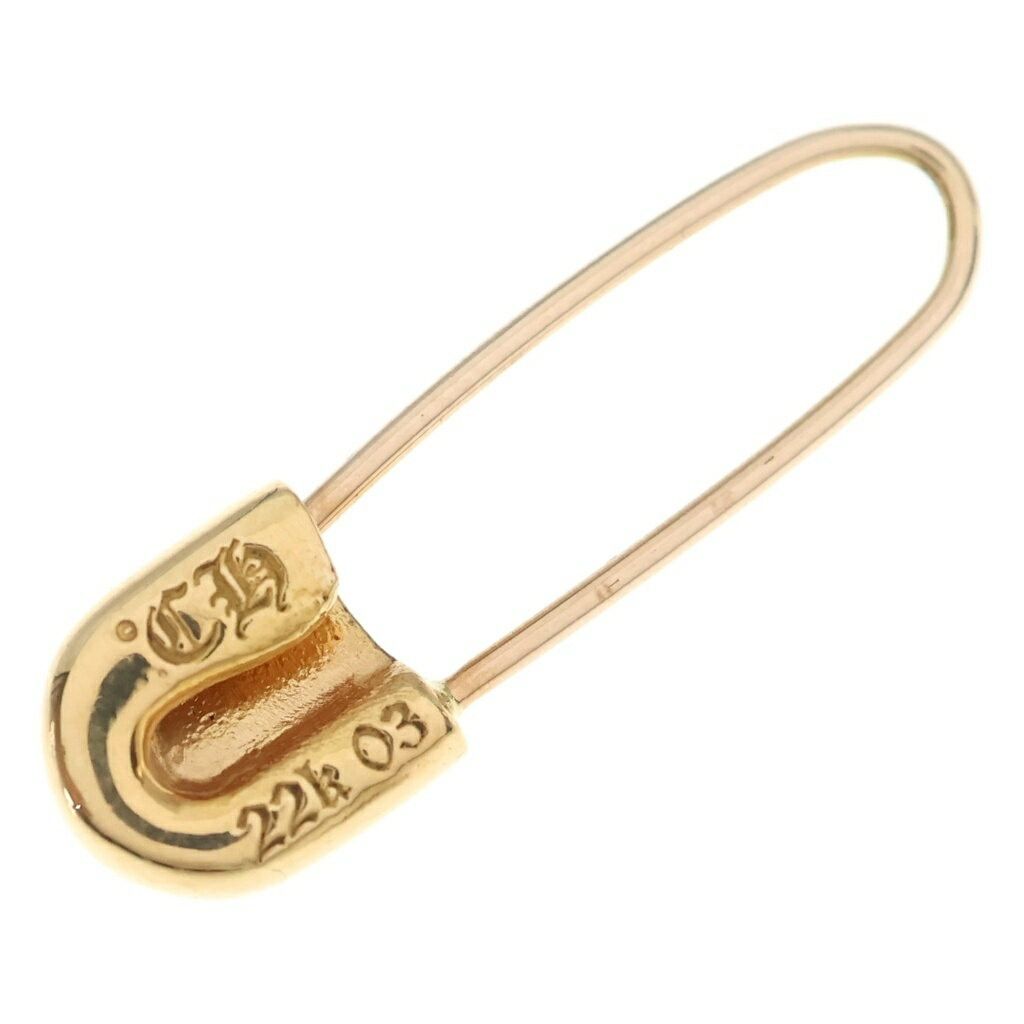 Chrome Hearts Chrome Hearts 22k Gold Safety Pin Earring Size ONE SIZE - 2 Thumbnail