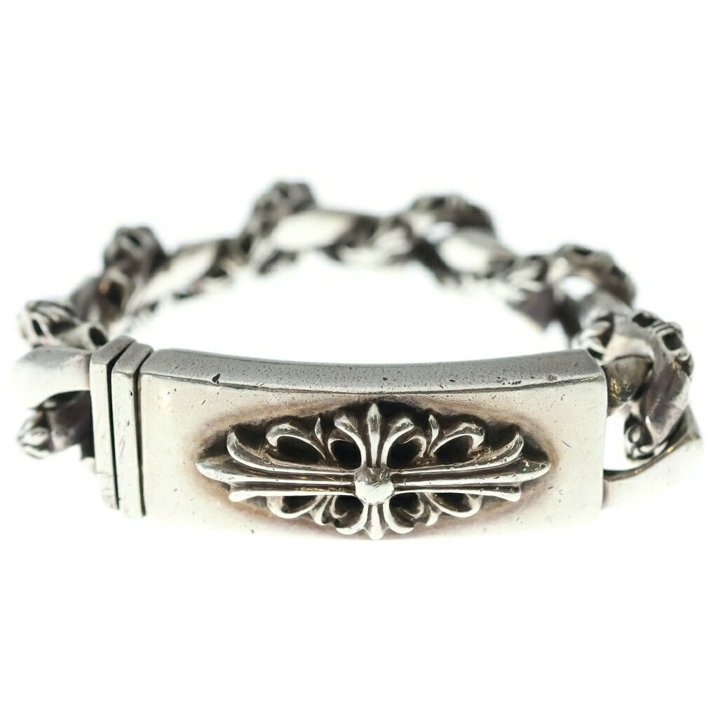 Chrome Hearts Chrome Hearts ID Floral Cross Fancy Link Bracelet 11 Size ONE SIZE - 4 Thumbnail