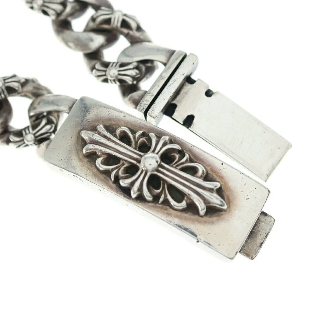 Chrome Hearts Chrome Hearts ID Floral Cross Fancy Link Bracelet 11 Size ONE SIZE - 6 Thumbnail