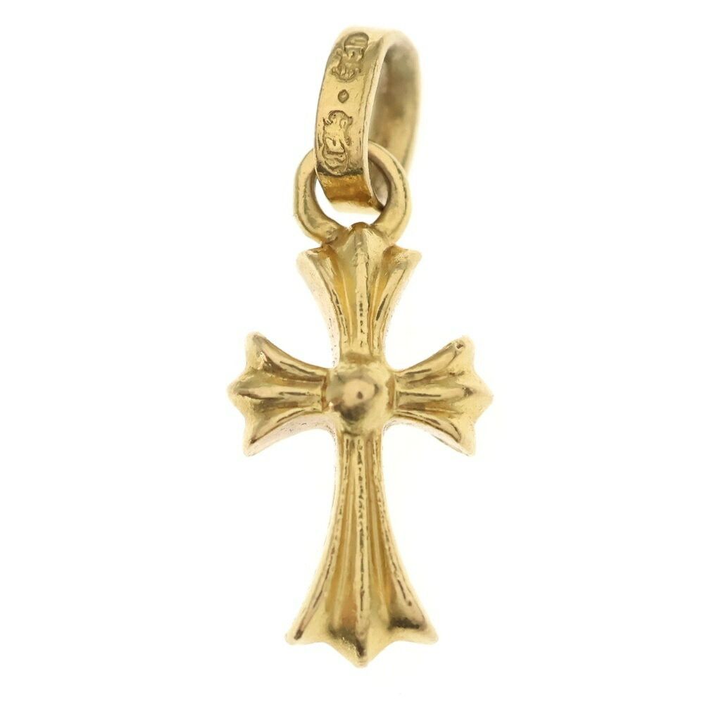 Chrome Hearts Chrome Hearts 22k Cross Baby Fat Baby Fat Pendant Gold Size ONE SIZE - 2 Thumbnail
