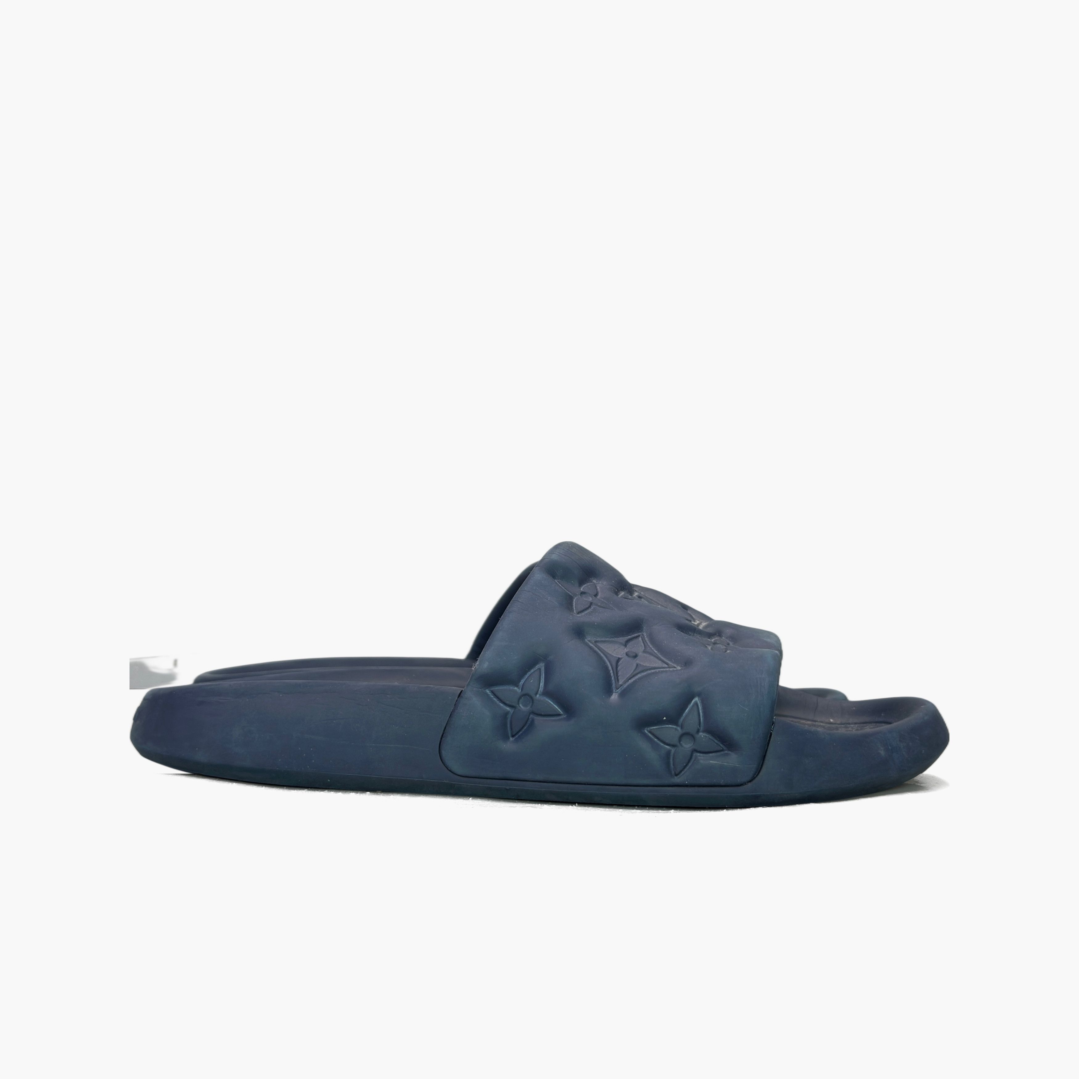 Louis Vuitton Louis Vuitton Waterfront Mule Navy Blue Size 9 Size US 9 / EU 42 - 4 Thumbnail