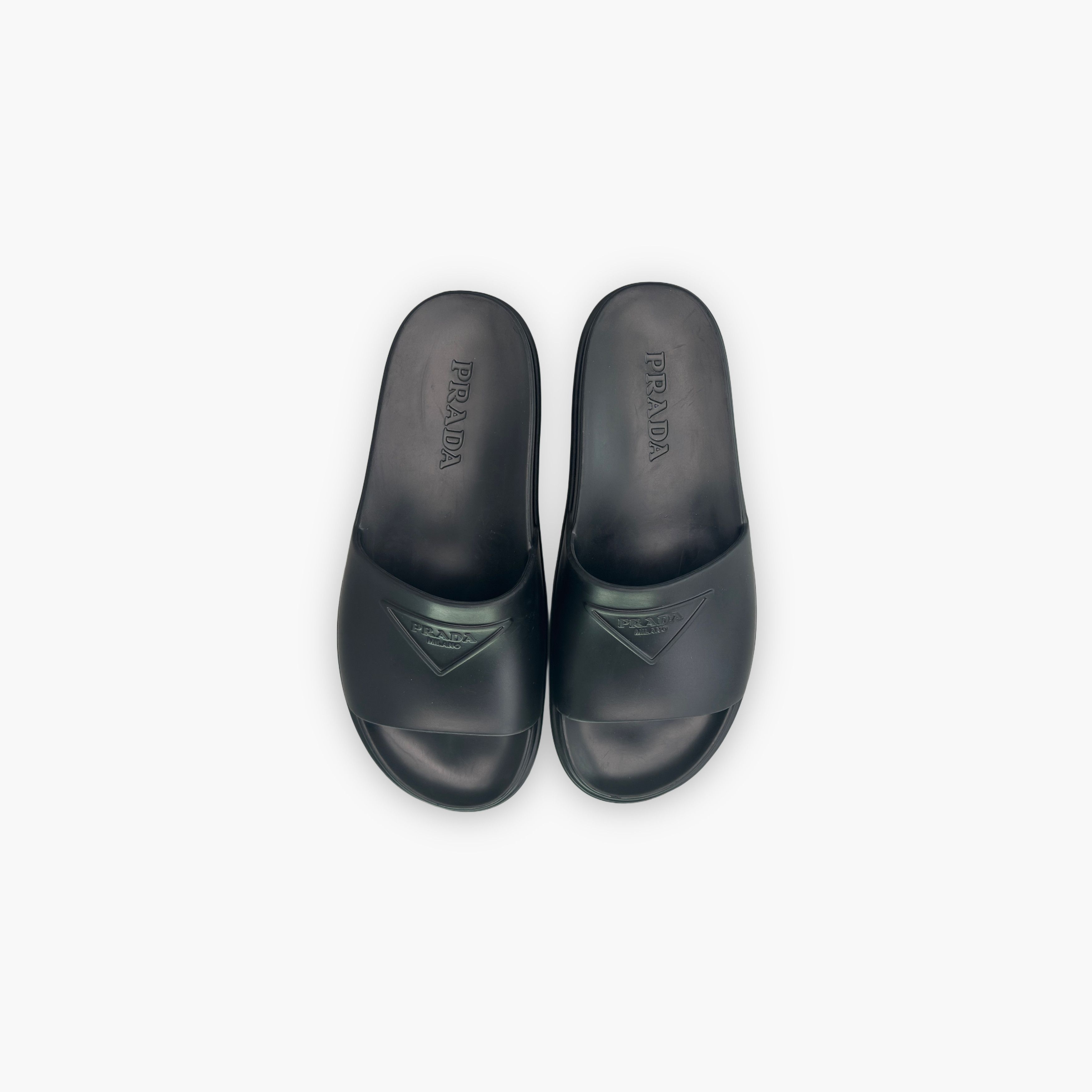 Prada Prada Logo Rubber Slides Size 8 Size US 8 / EU 41 - 9 Thumbnail
