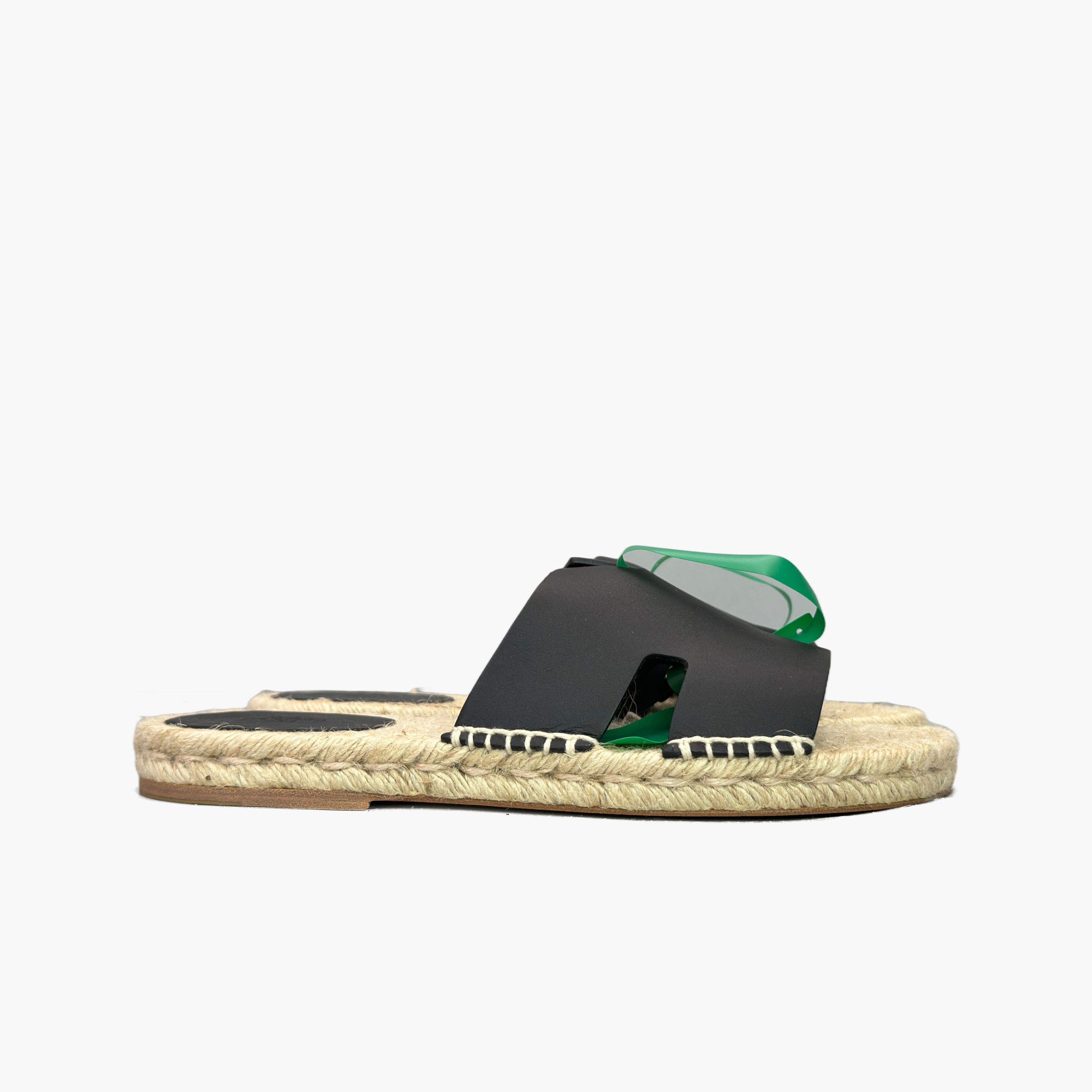 Hermes Hermes Antigua Leather Espadrille Sandals Size 41 Size US 8 / EU 41 - 4 Thumbnail