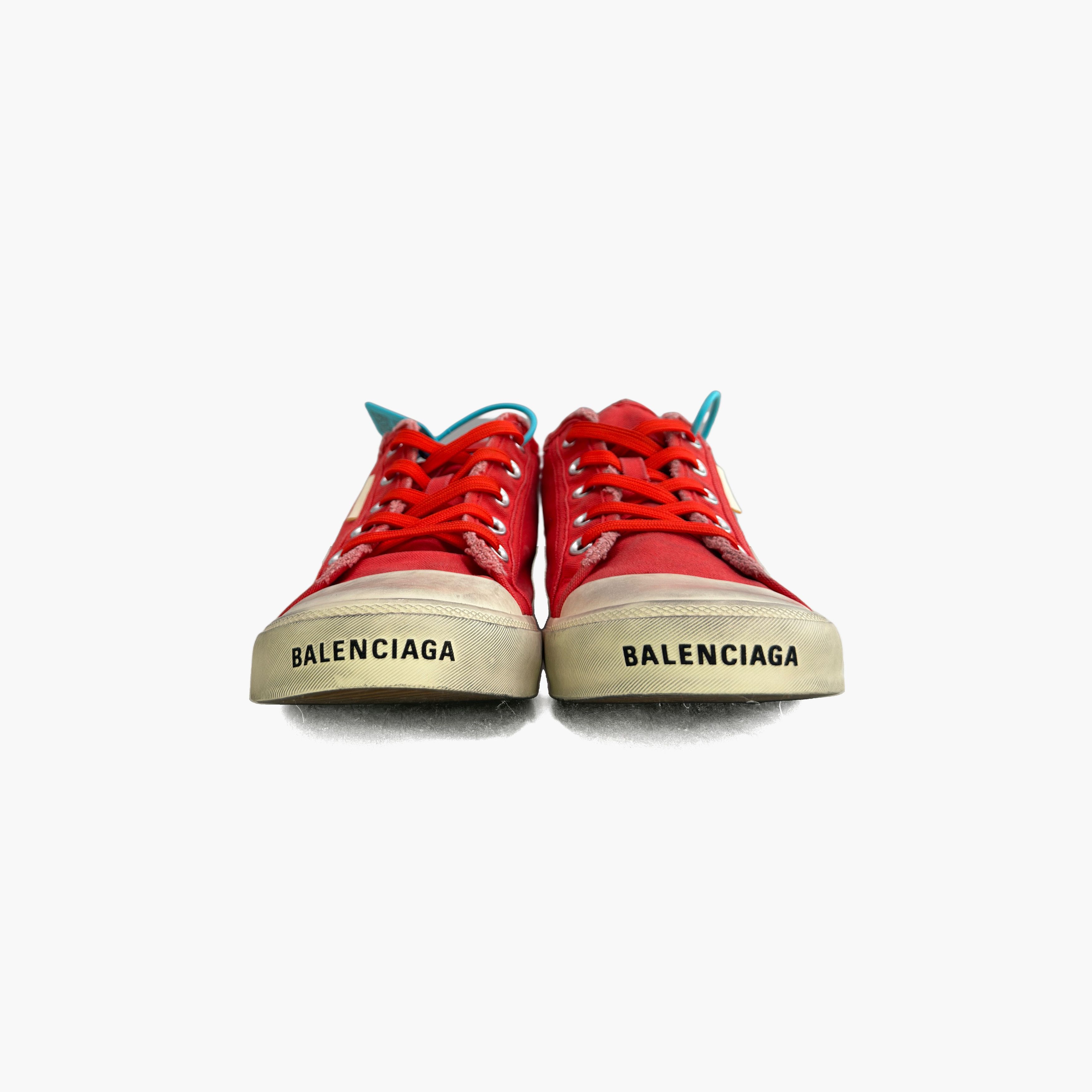 Balenciaga Balenciaga Distressed Red Canvas Mule Size 9 Size US 9 / EU 42 - 5 Thumbnail