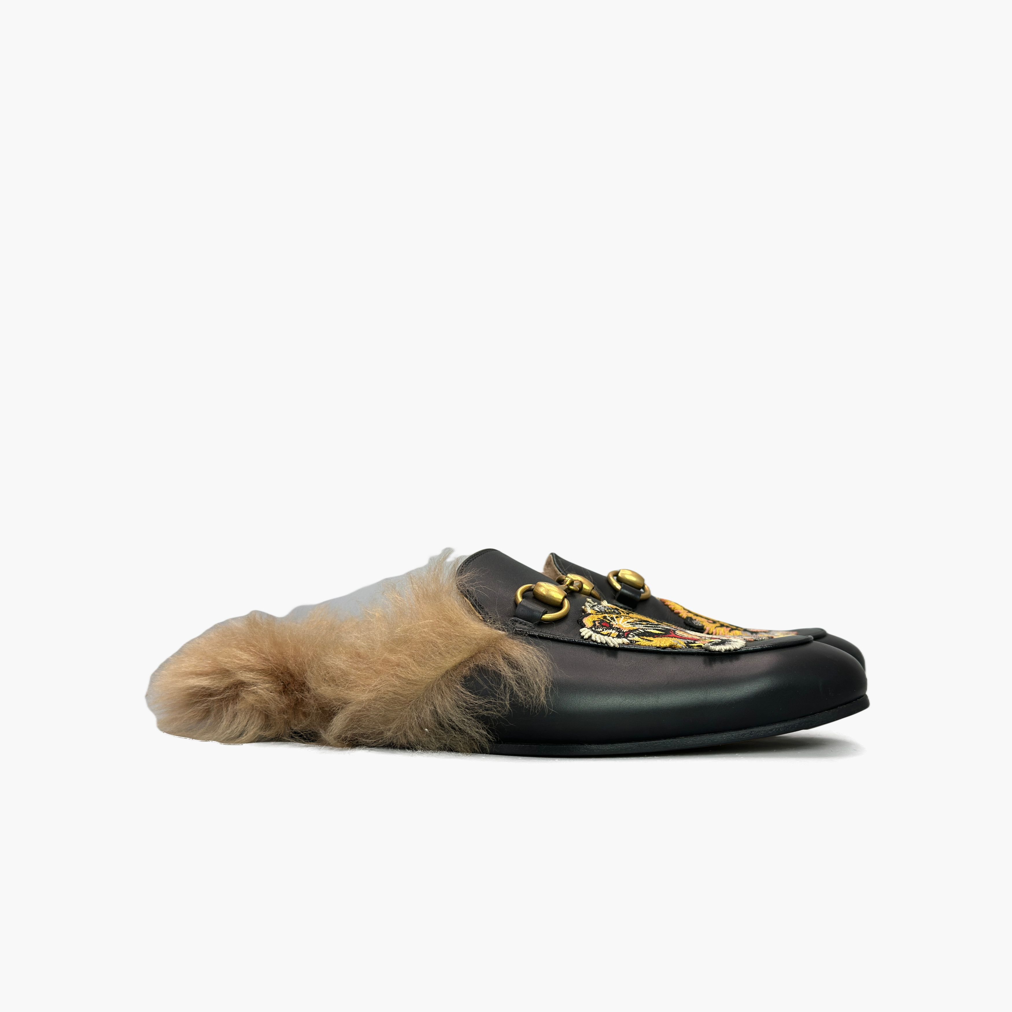 Gucci Gucci Tiger Embroidered Fur Slip Ons Size 6 Size US 6 / EU 39 - 4 Thumbnail