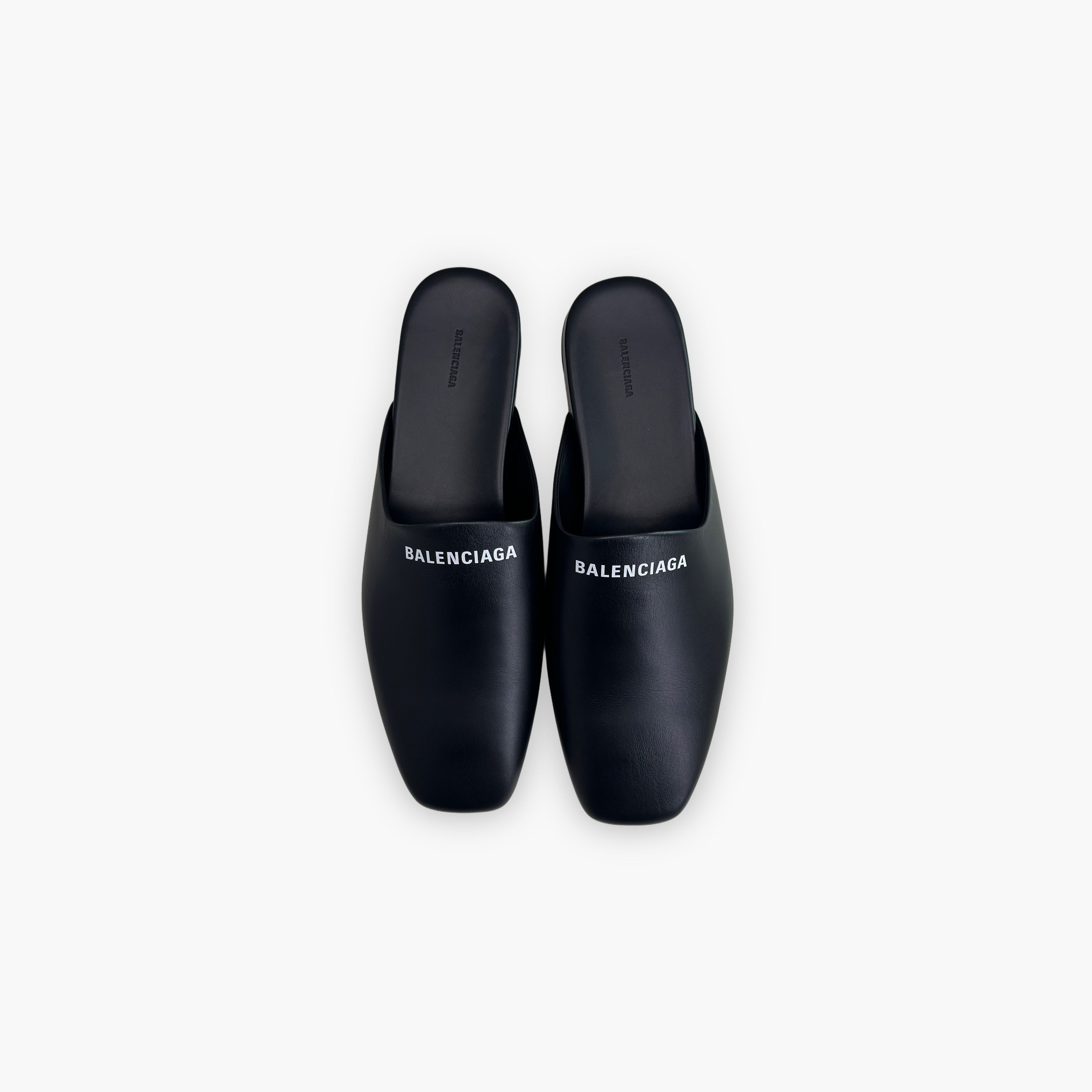 Balenciaga Balenciaga Logo Leather Mules Size 10 Size US 10 / EU 43 - 9 Thumbnail