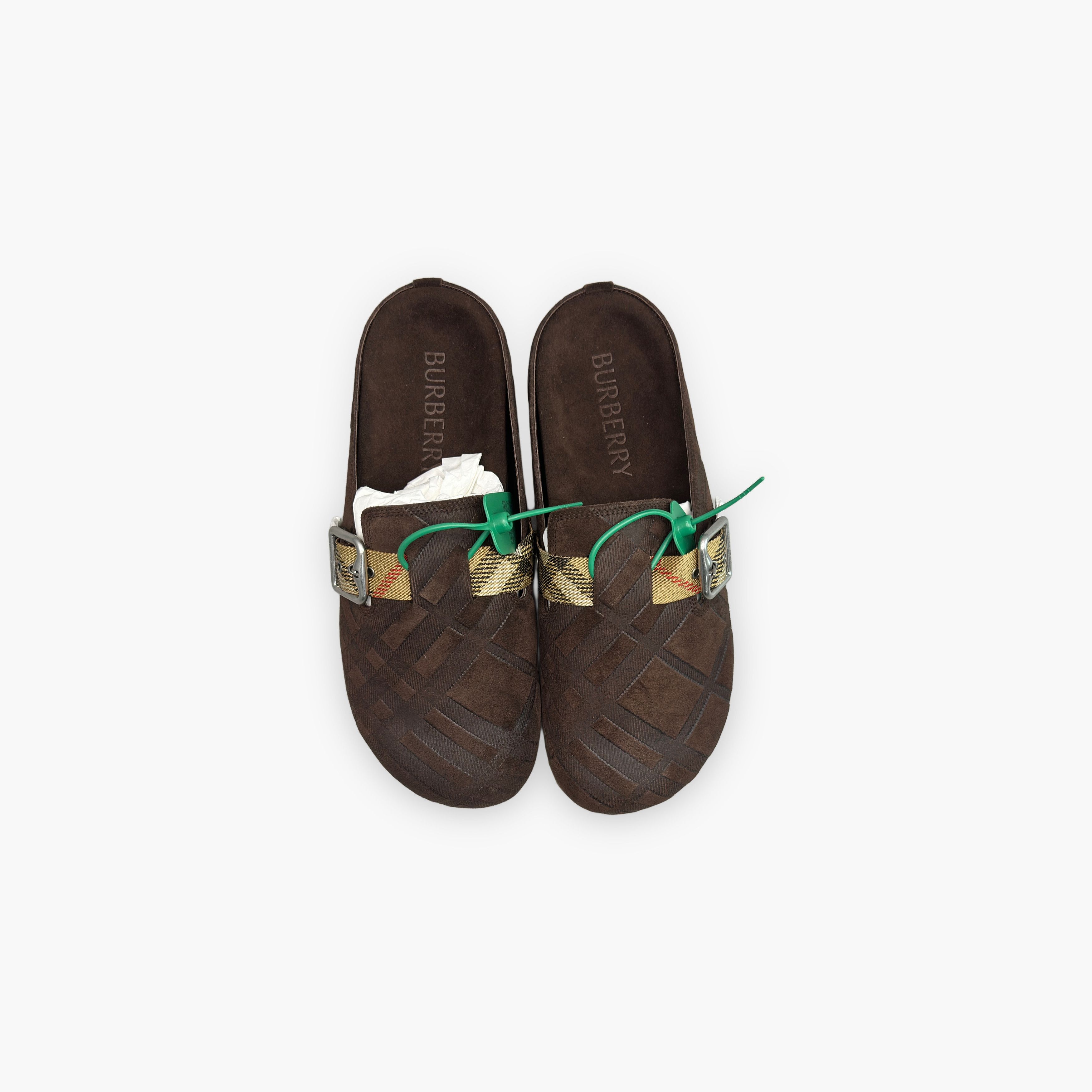 Burberry Burberry Suede Check Buckle Slip Ons Size 7 Size US 7 / EU 40 - 9 Thumbnail