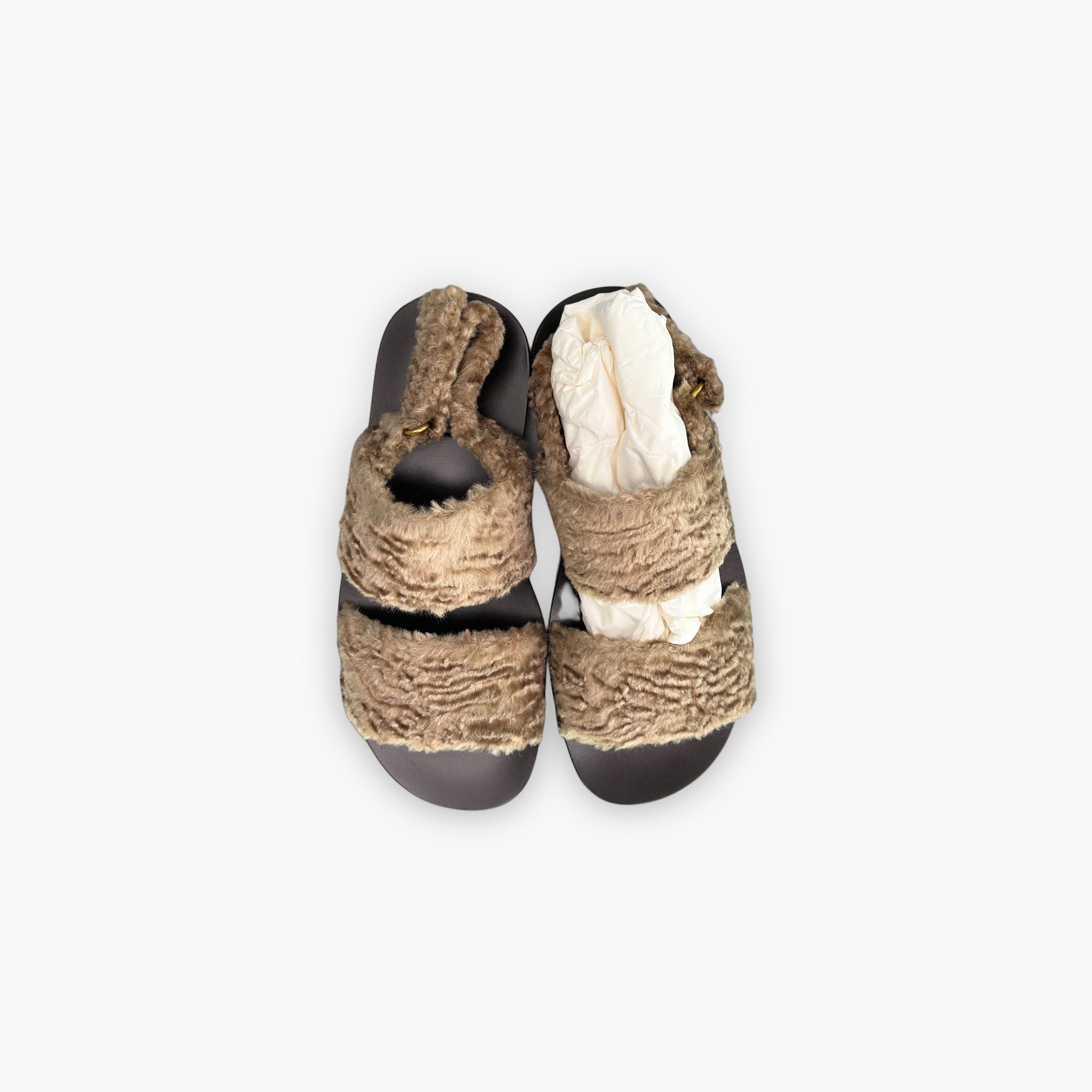 Gucci Gucci Shearling Sandals Size 7 Size US 7 / EU 40 - 9 Thumbnail