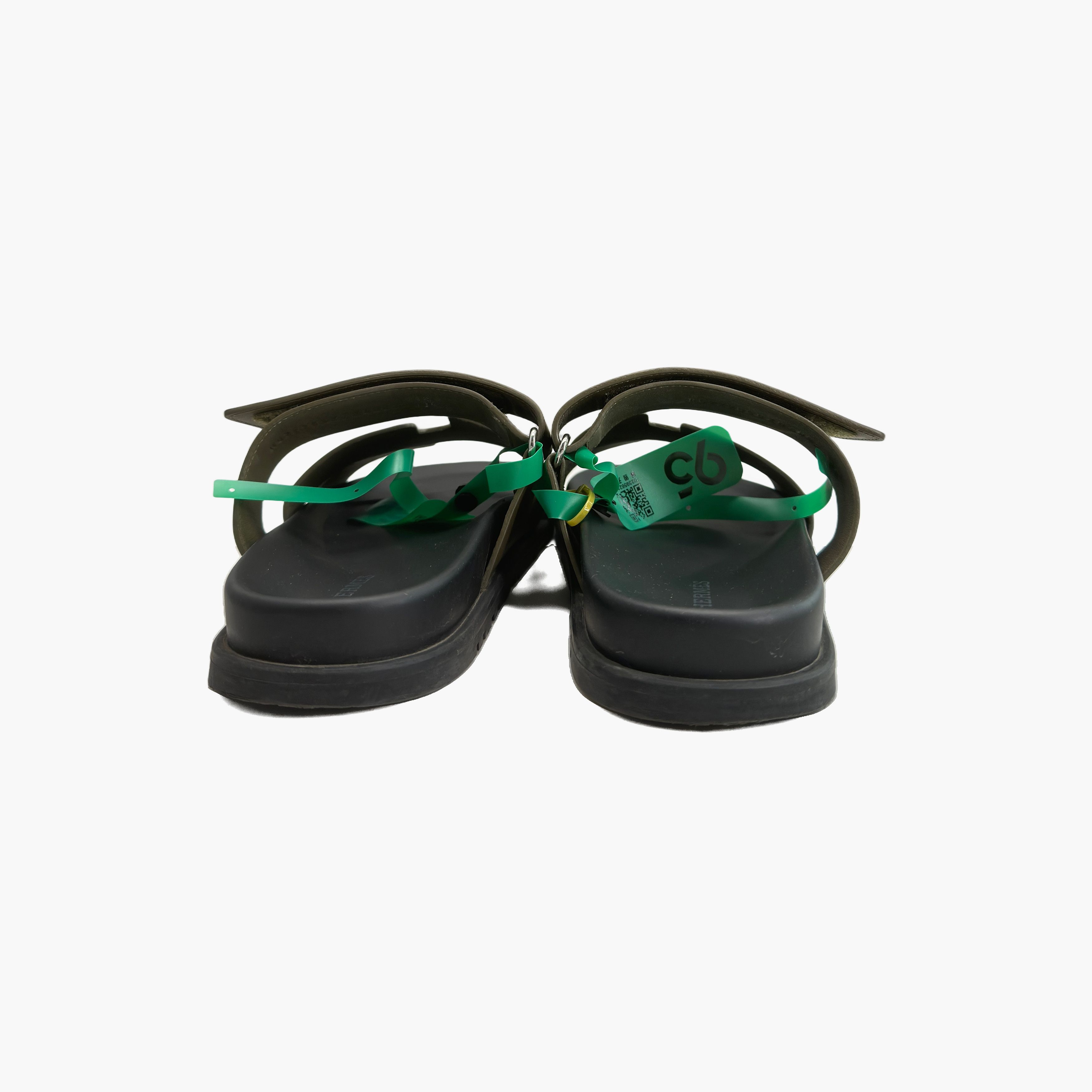 Hermes Hermès Chypre Leather Sandals Size 40 Size US 7 / EU 40 - 6 Thumbnail