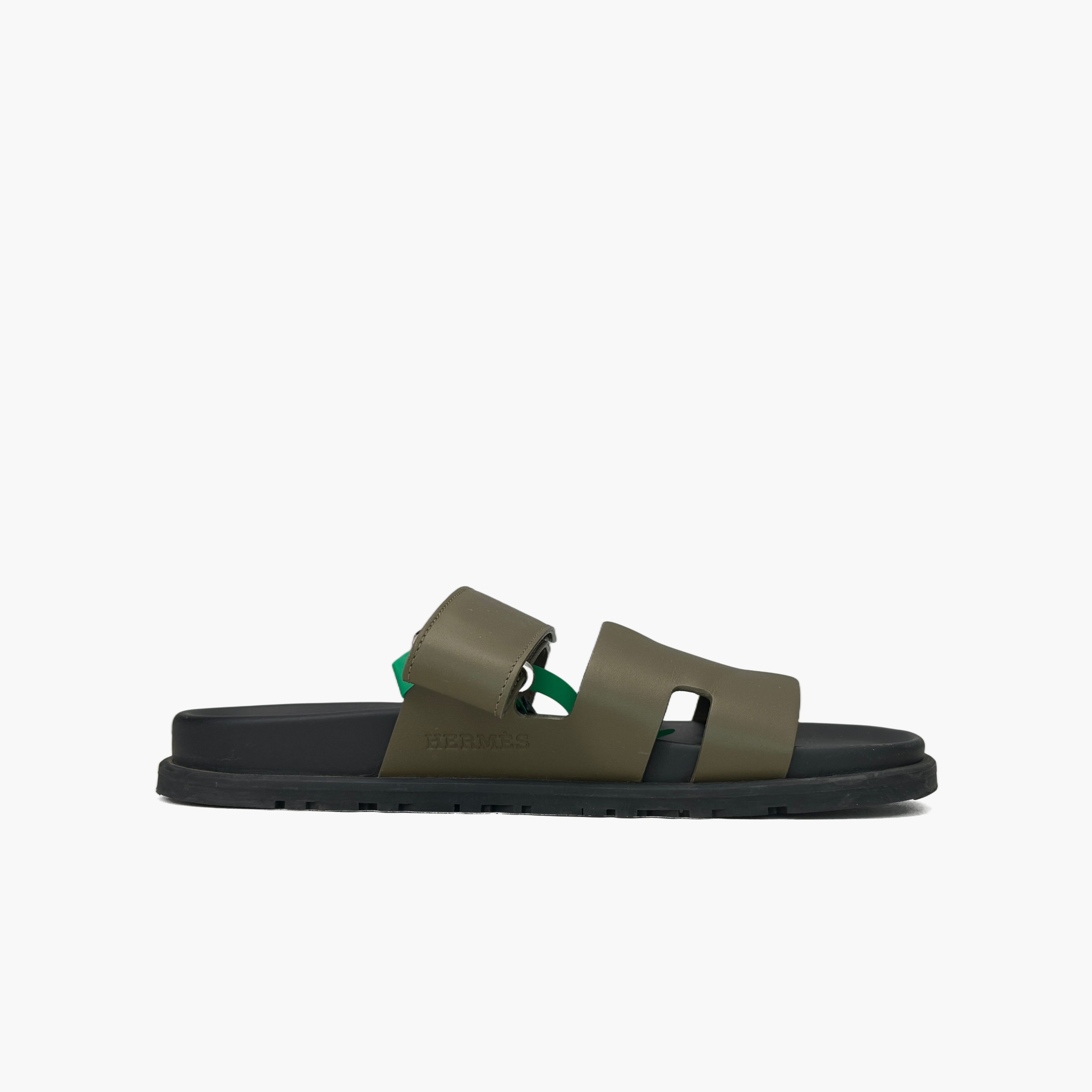 Hermes Hermès Chypre Leather Sandals Size 40 Size US 7 / EU 40 - 2 Thumbnail