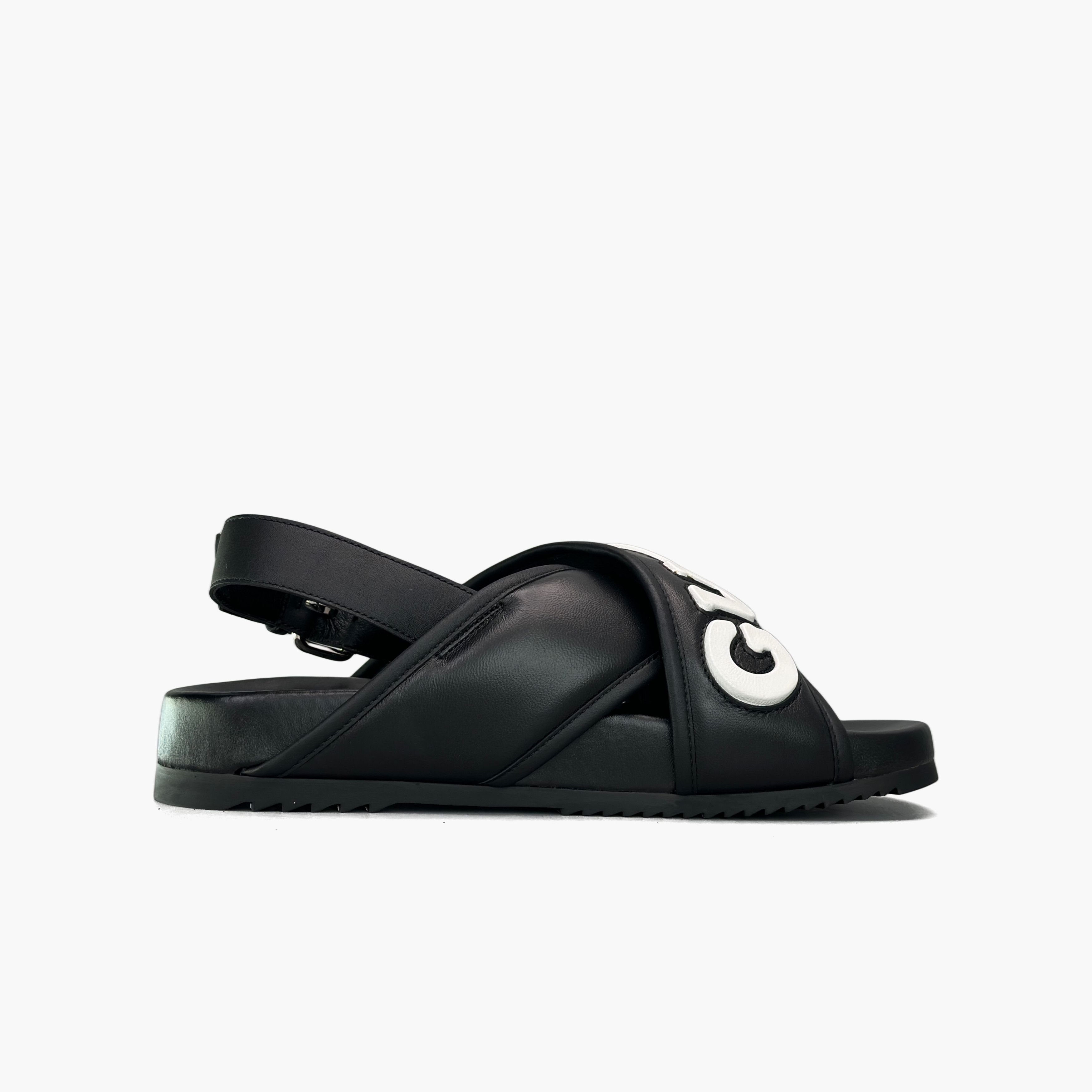 Gucci Gucci Leather Logo Sandals Size 6 Size US 6 / EU 39 - 2 Thumbnail