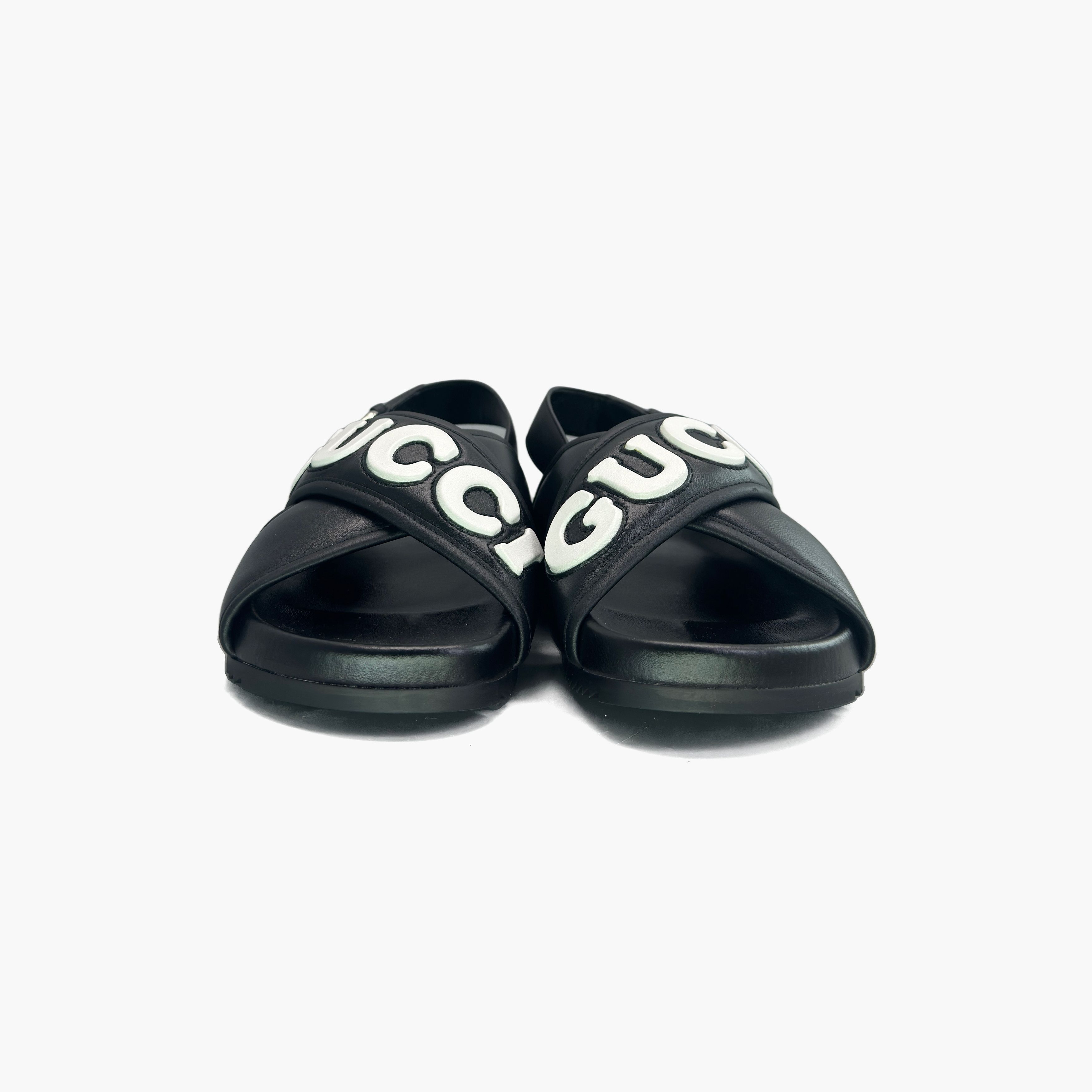 Gucci Gucci Leather Logo Sandals Size 6 Size US 6 / EU 39 - 5 Thumbnail