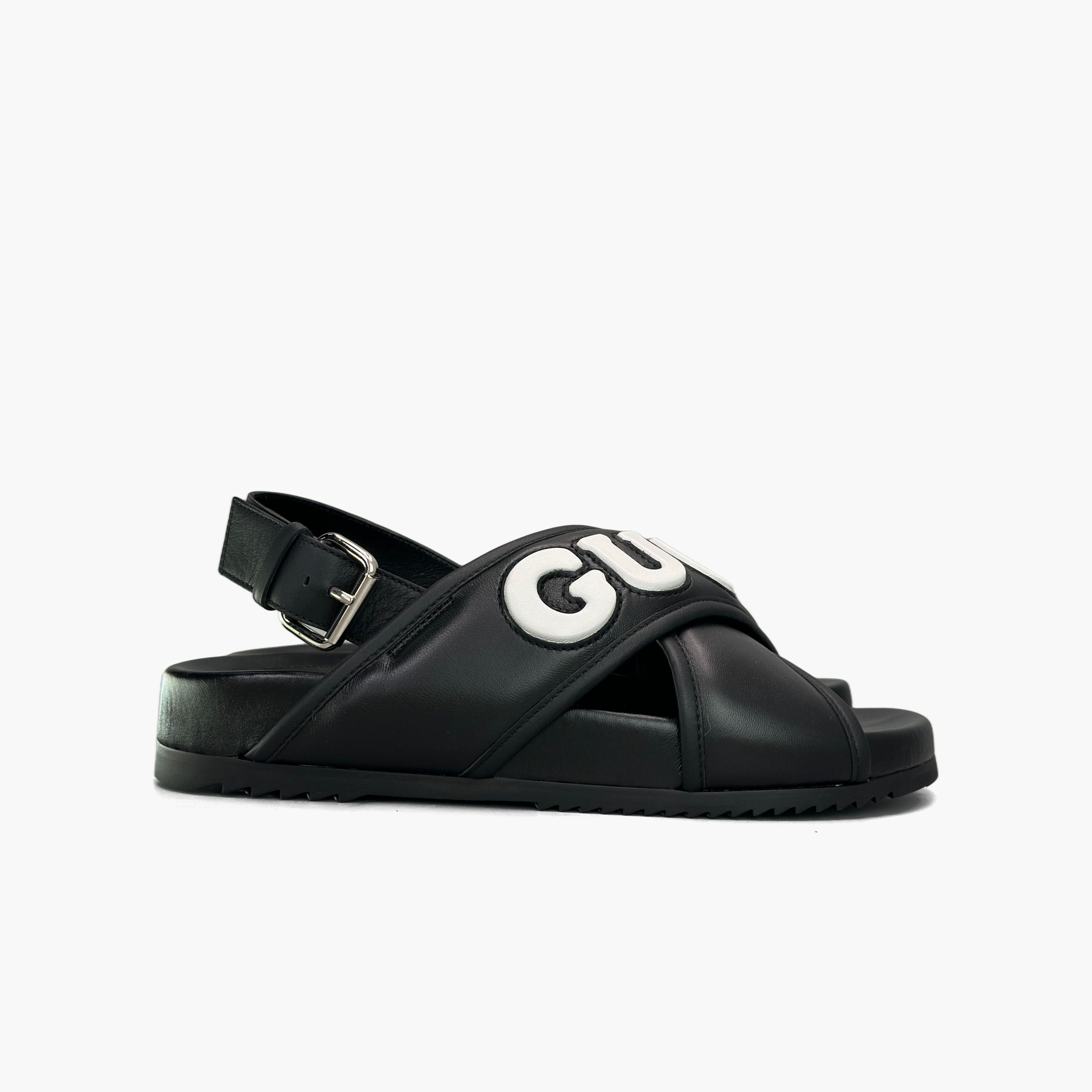 Gucci Gucci Leather Logo Sandals Size 6 Size US 6 / EU 39 - 4 Thumbnail