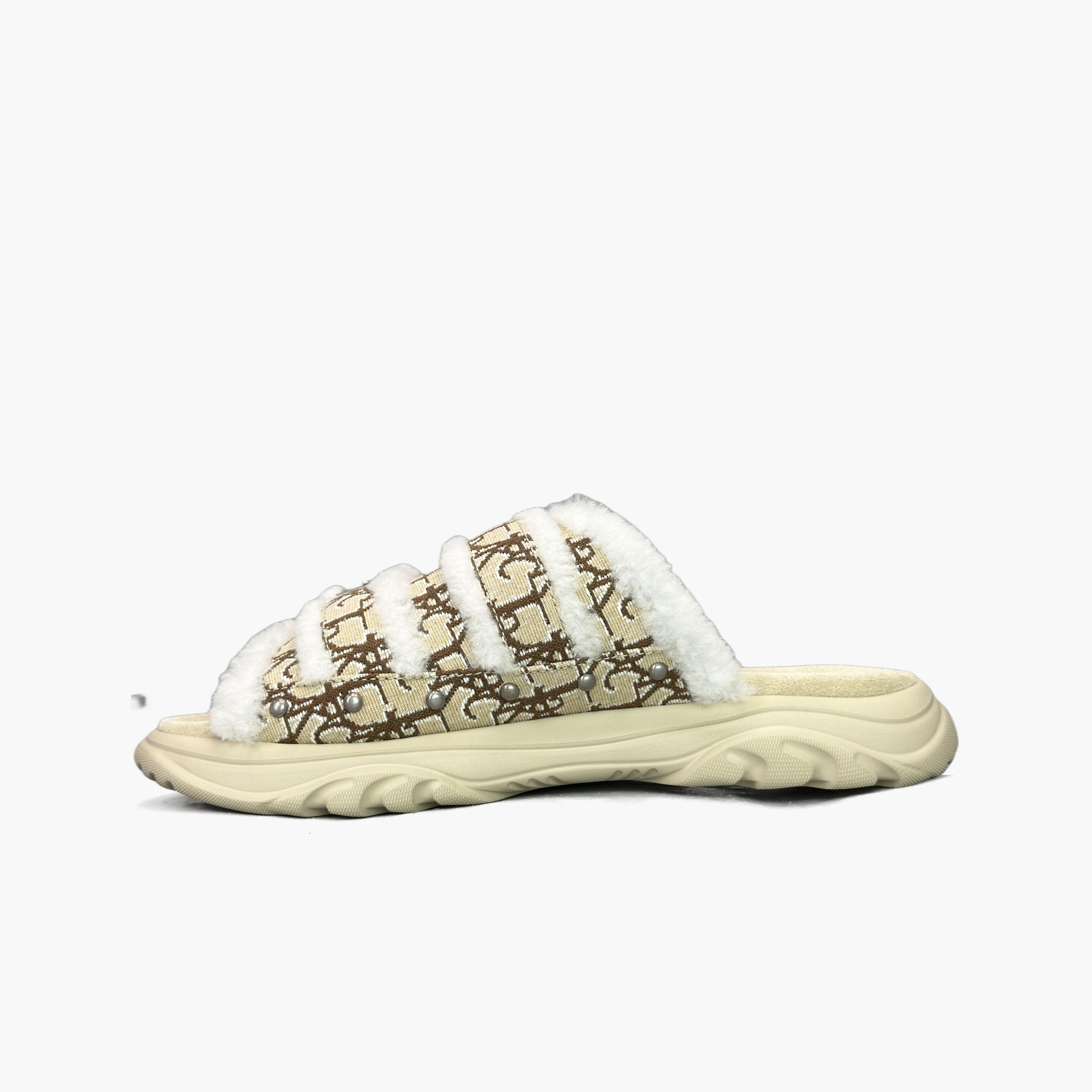 Dior Dior Oblique Shearling Sandals US 9 Size US 9 / EU 42 - 3 Thumbnail