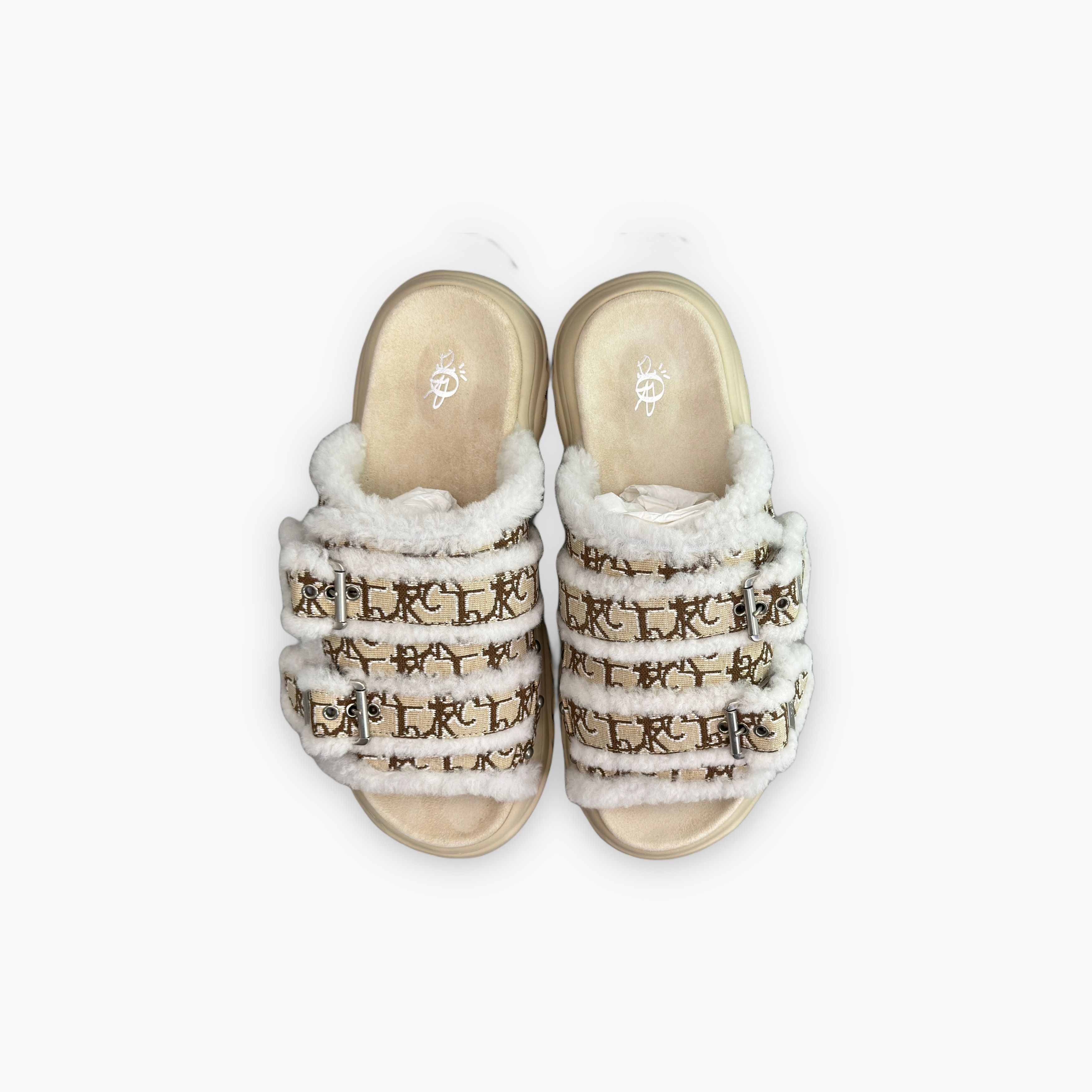Dior Dior Oblique Shearling Sandals US 9 Size US 9 / EU 42 - 9 Thumbnail