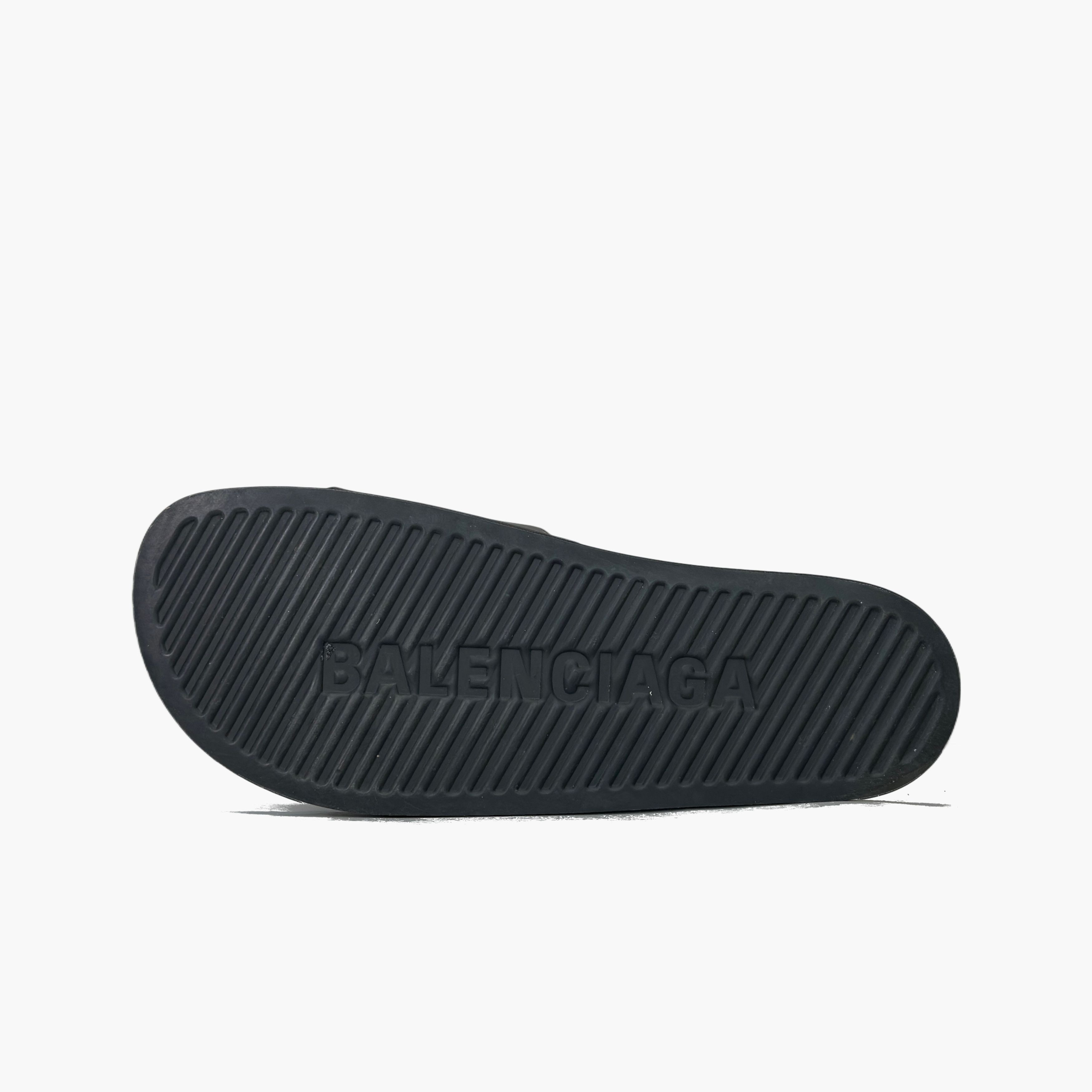 Balenciaga Balenciaga Green Logo Pool Slides Size 10 Size US 10 / EU 43 - 8 Thumbnail