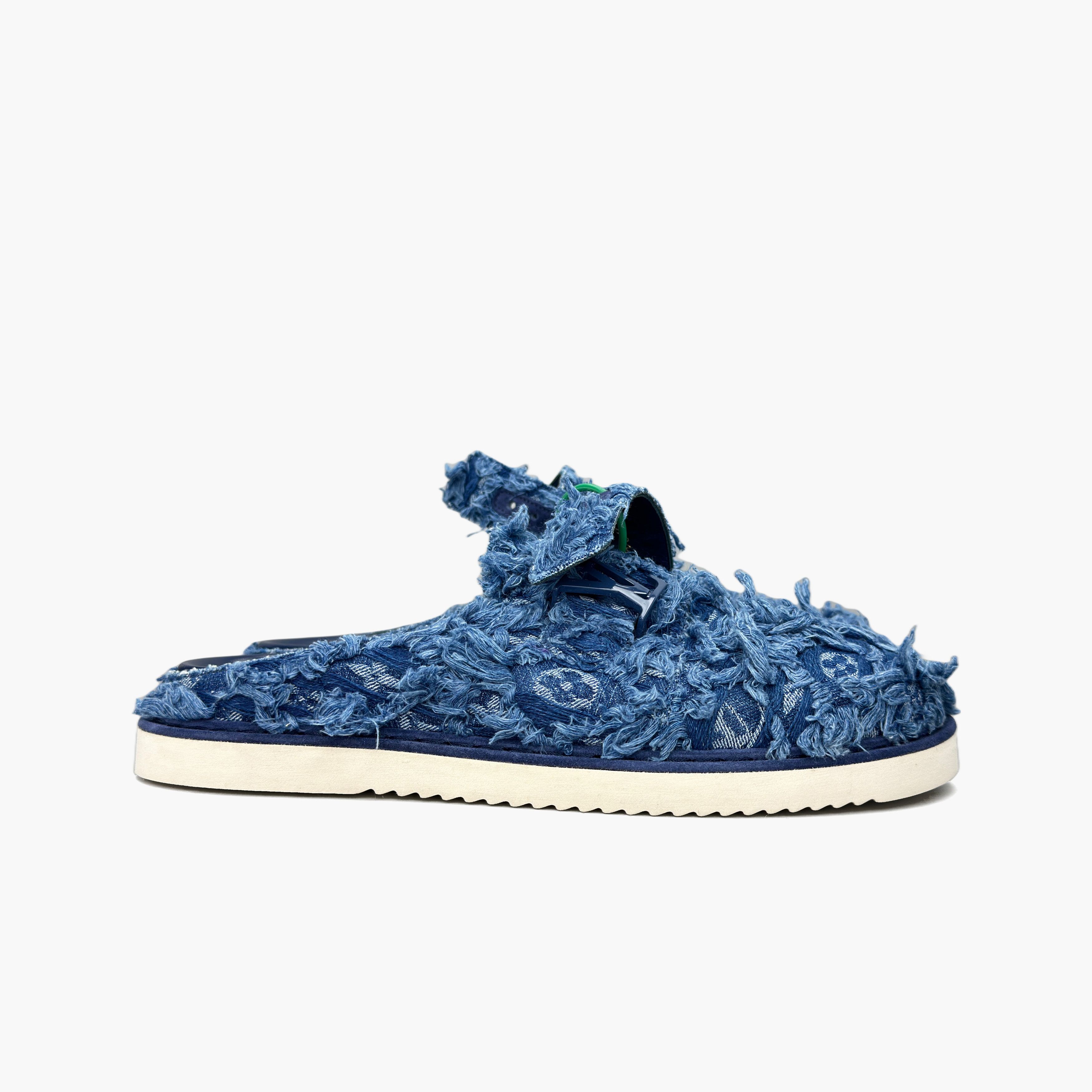 Louis Vuitton Louis Vuitton Frayed Denim Easy Mules Size 9 Size US 9 / EU 42 - 4 Thumbnail