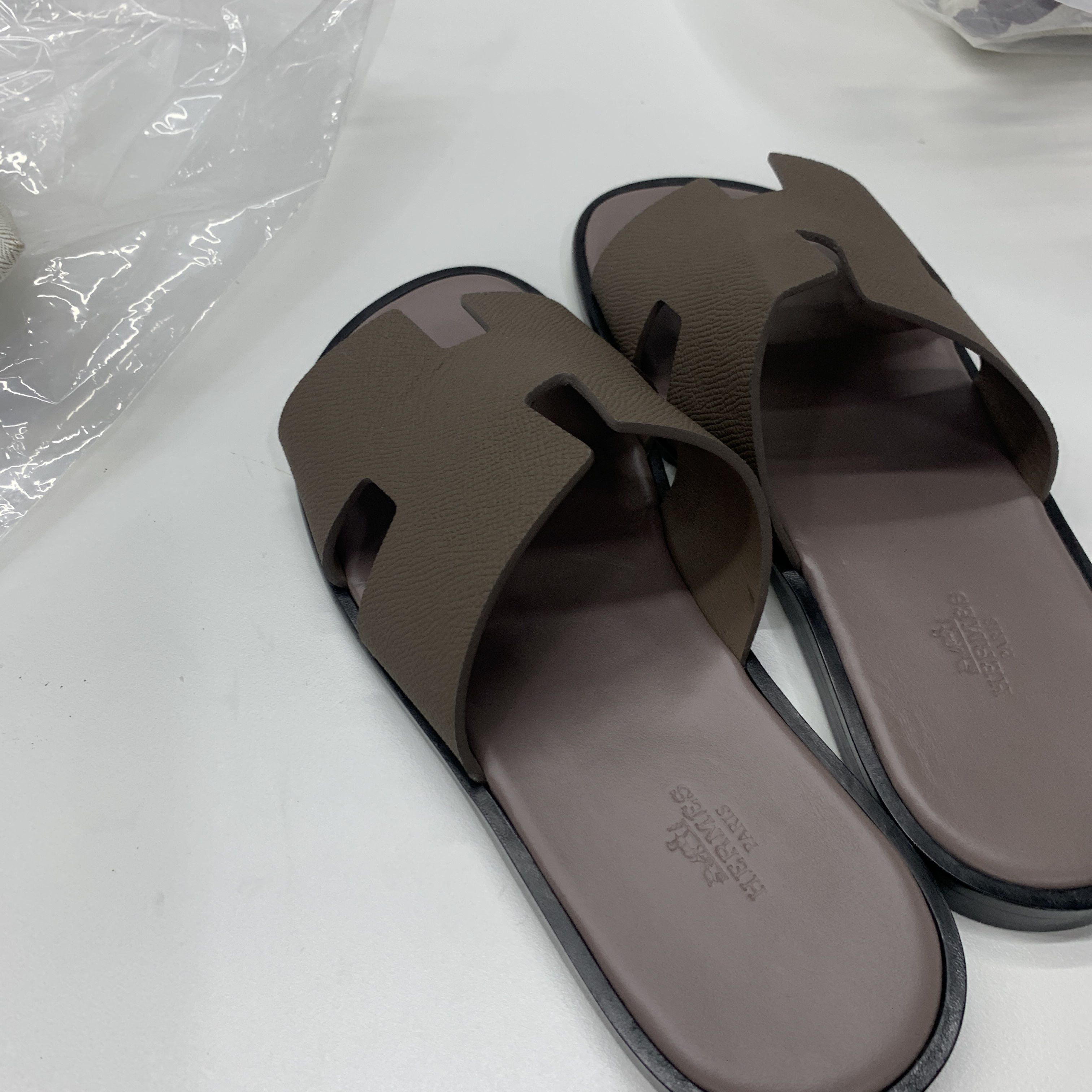 Hermes Hermès Izmir Leather Sandals Size 40 Size US 7 / EU 40 - 12 Thumbnail
