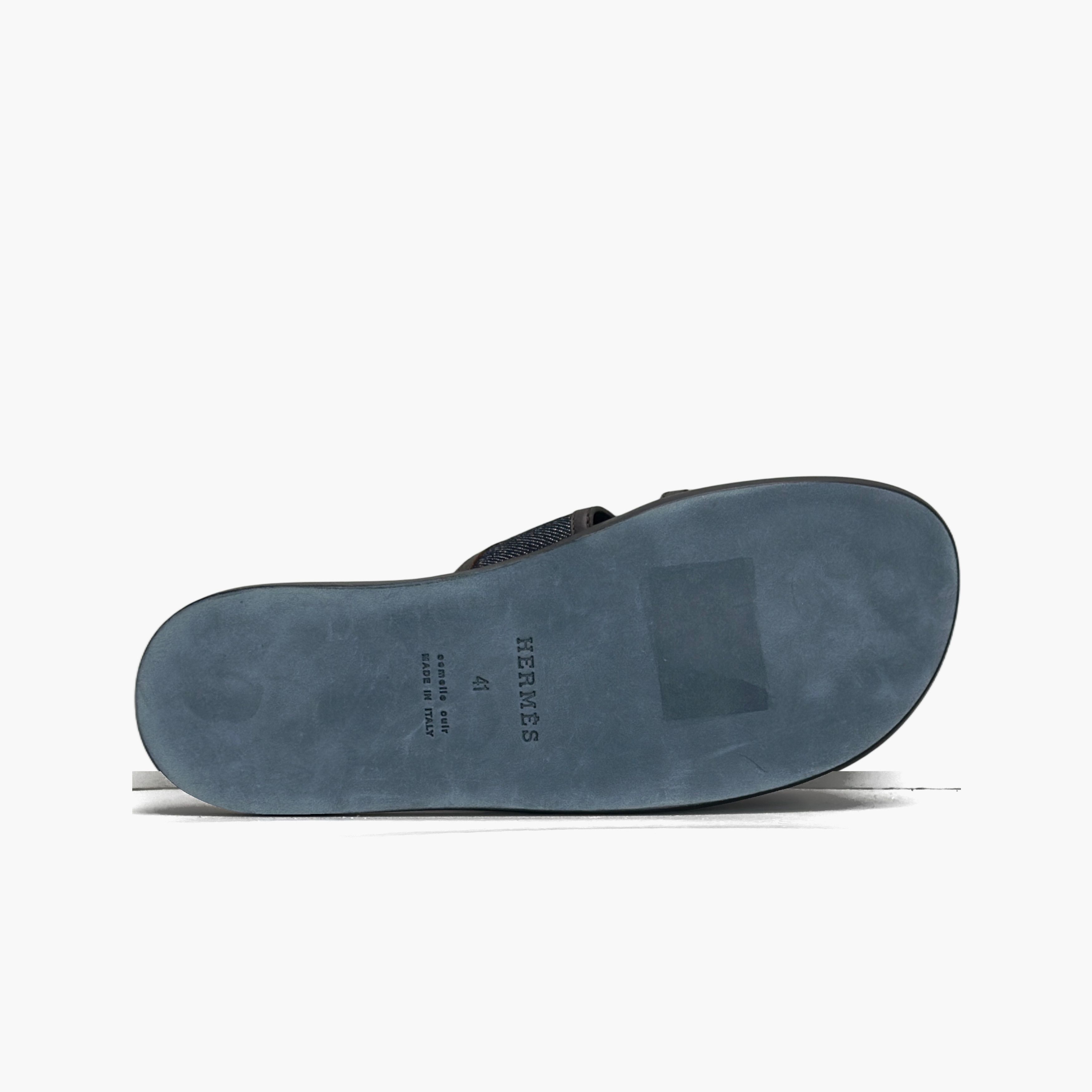 Hermes HERMES Izmir Denim Sandals Size 41 Size US 8 / EU 41 - 7 Thumbnail