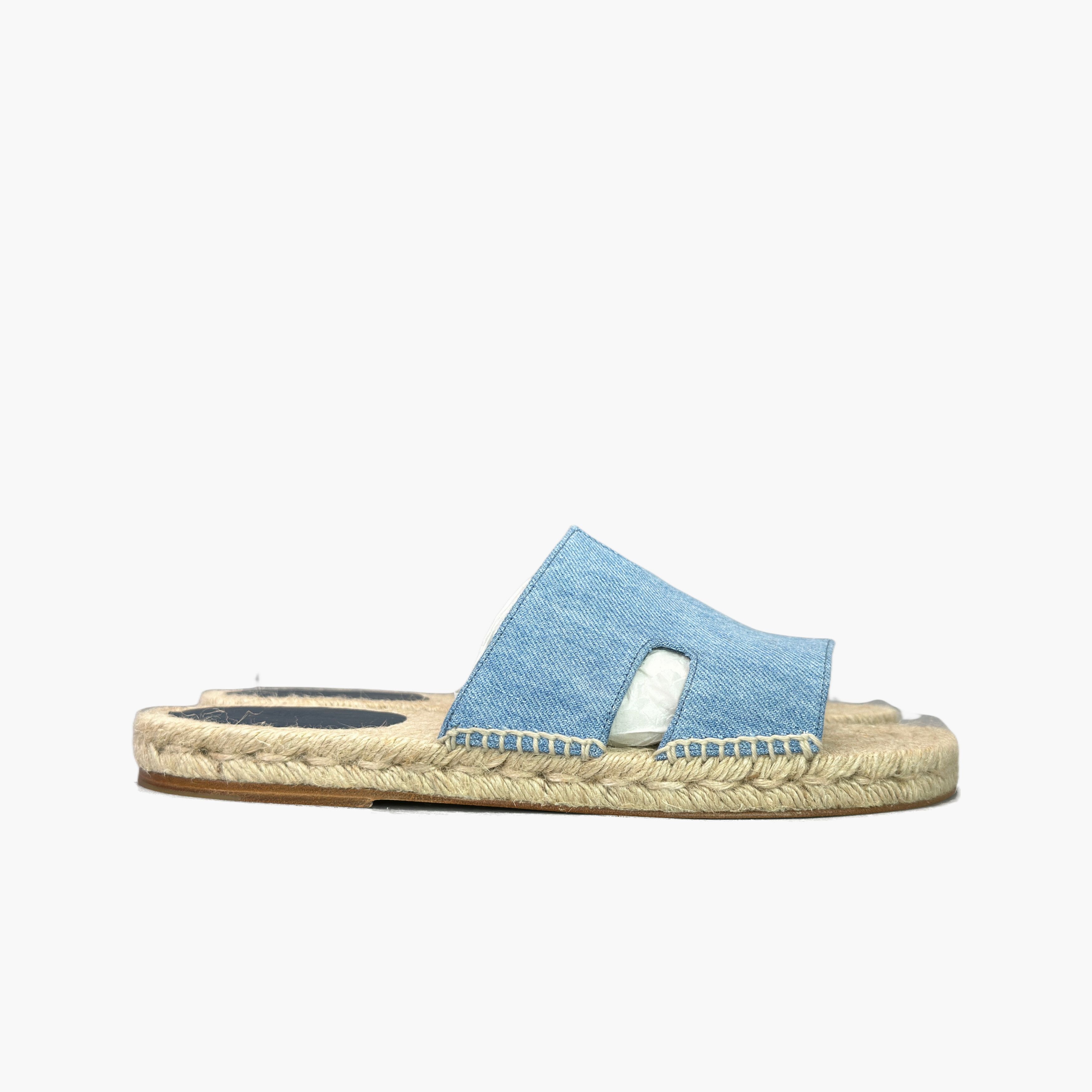 Hermes Hermès Antigua Denim Sandals Size 41 Size US 8 / EU 41 - 4 Thumbnail