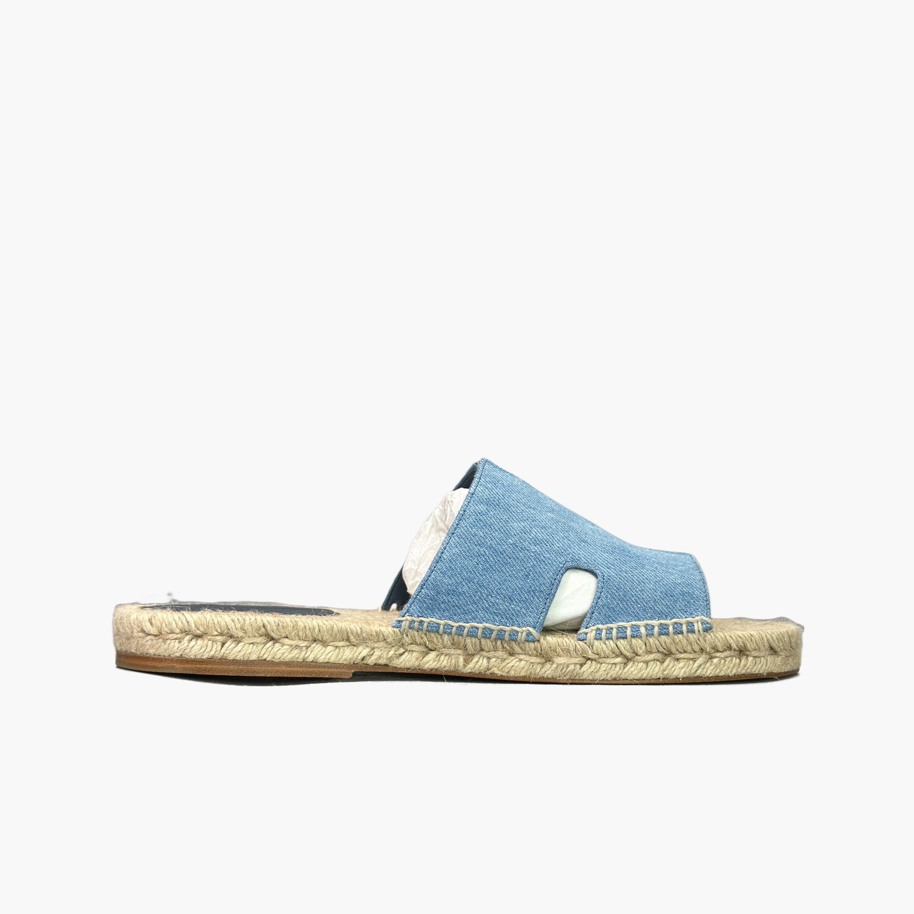 Hermes Hermès Antigua Denim Sandals Size 41 Size US 8 / EU 41 - 2 Thumbnail