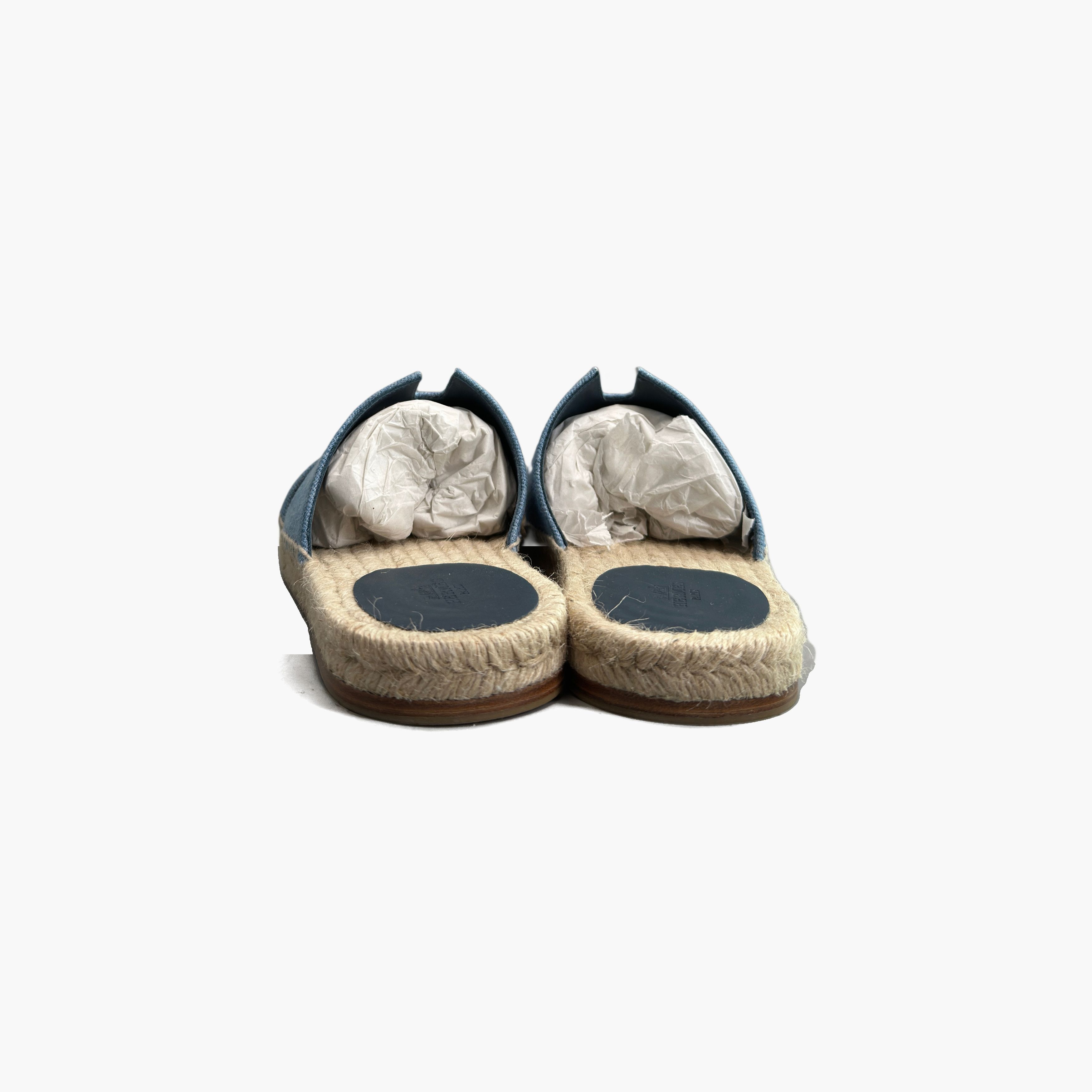 Hermes Hermès Antigua Denim Sandals Size 41 Size US 8 / EU 41 - 6 Thumbnail