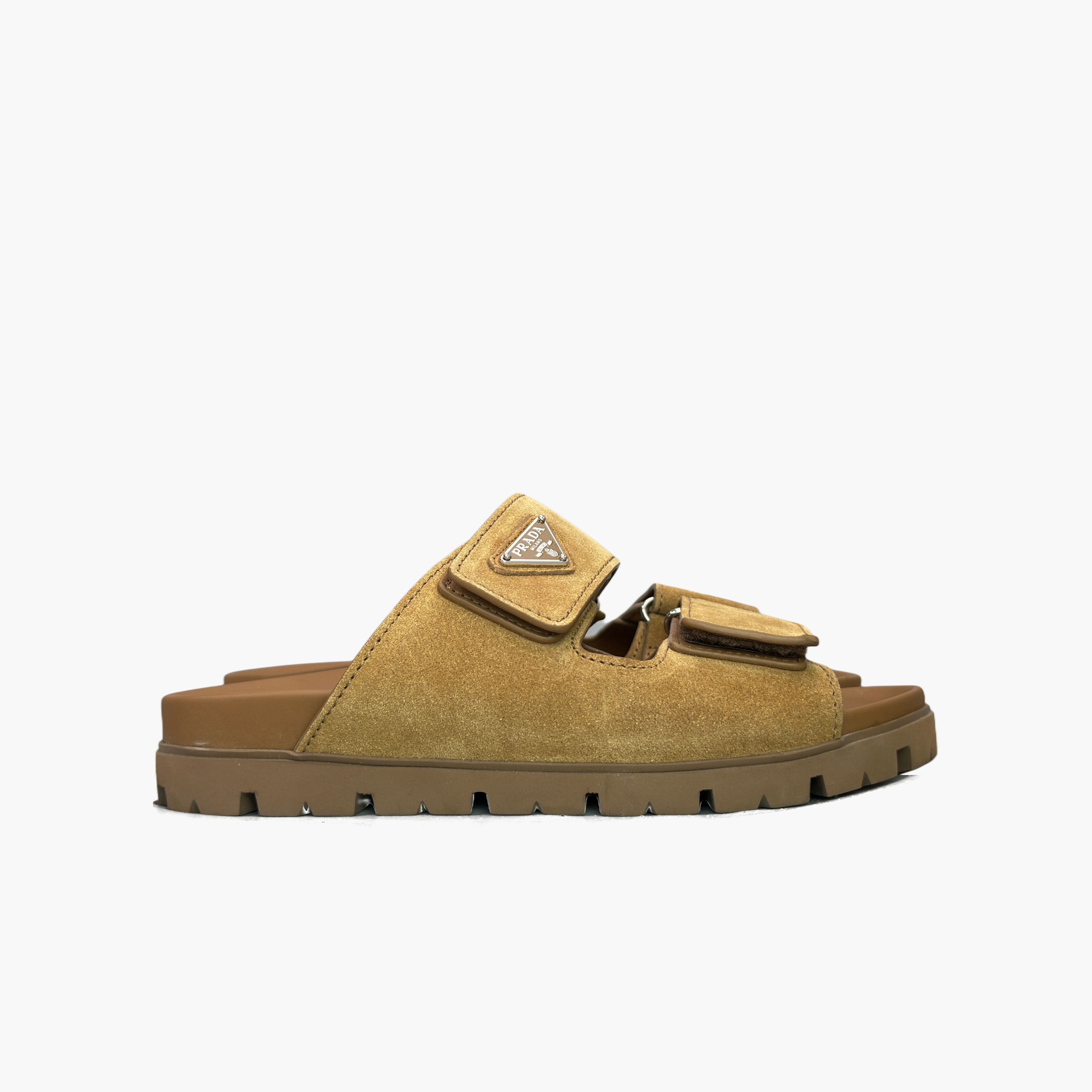 Prada Prada Suede Velcro Sandals Size 6.5 Size US 6.5 / EU 39-40 - 4 Thumbnail