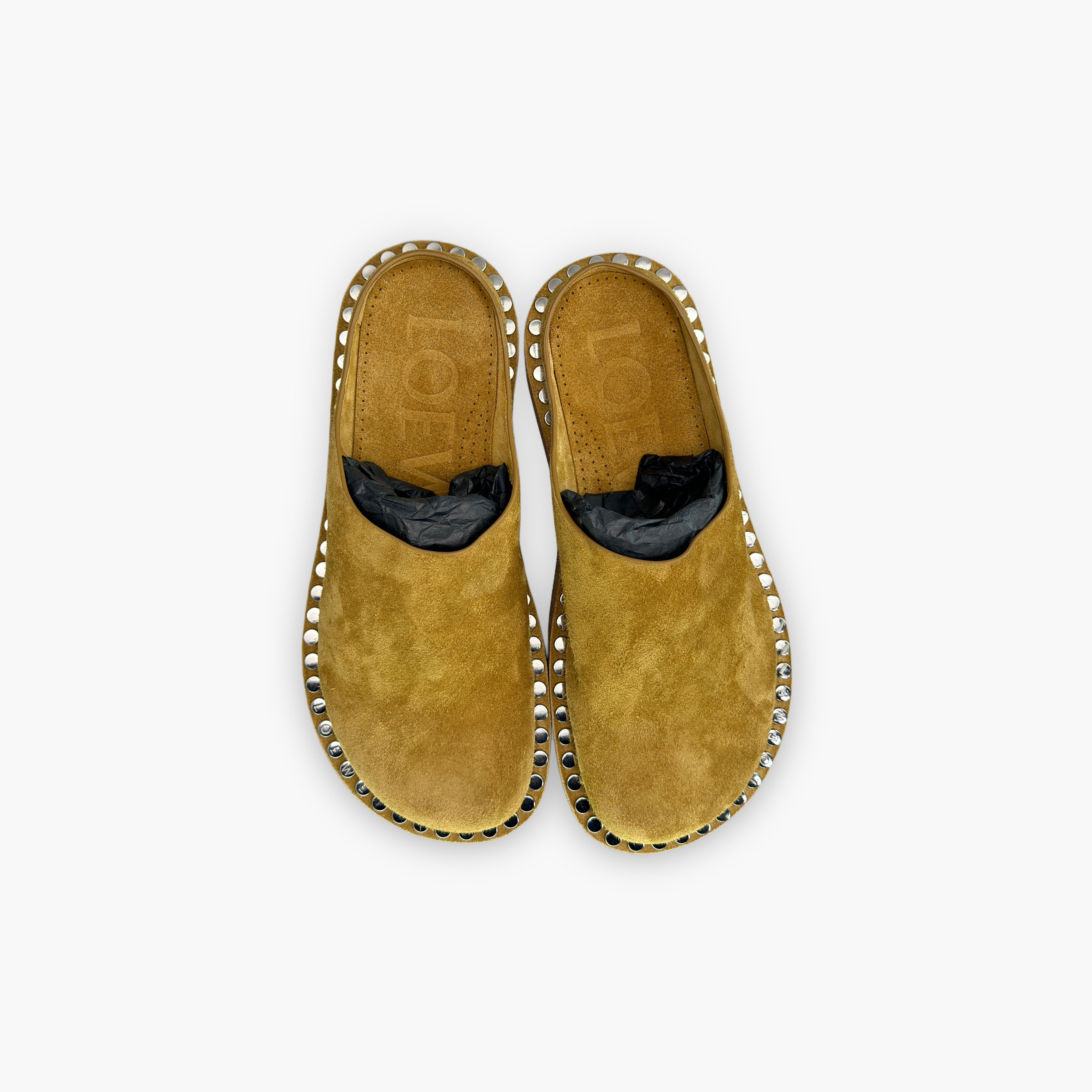 Loewe Loewe Studded Suede Mule Shoes Size 12 Size US 12 / EU 45 - 9 Thumbnail