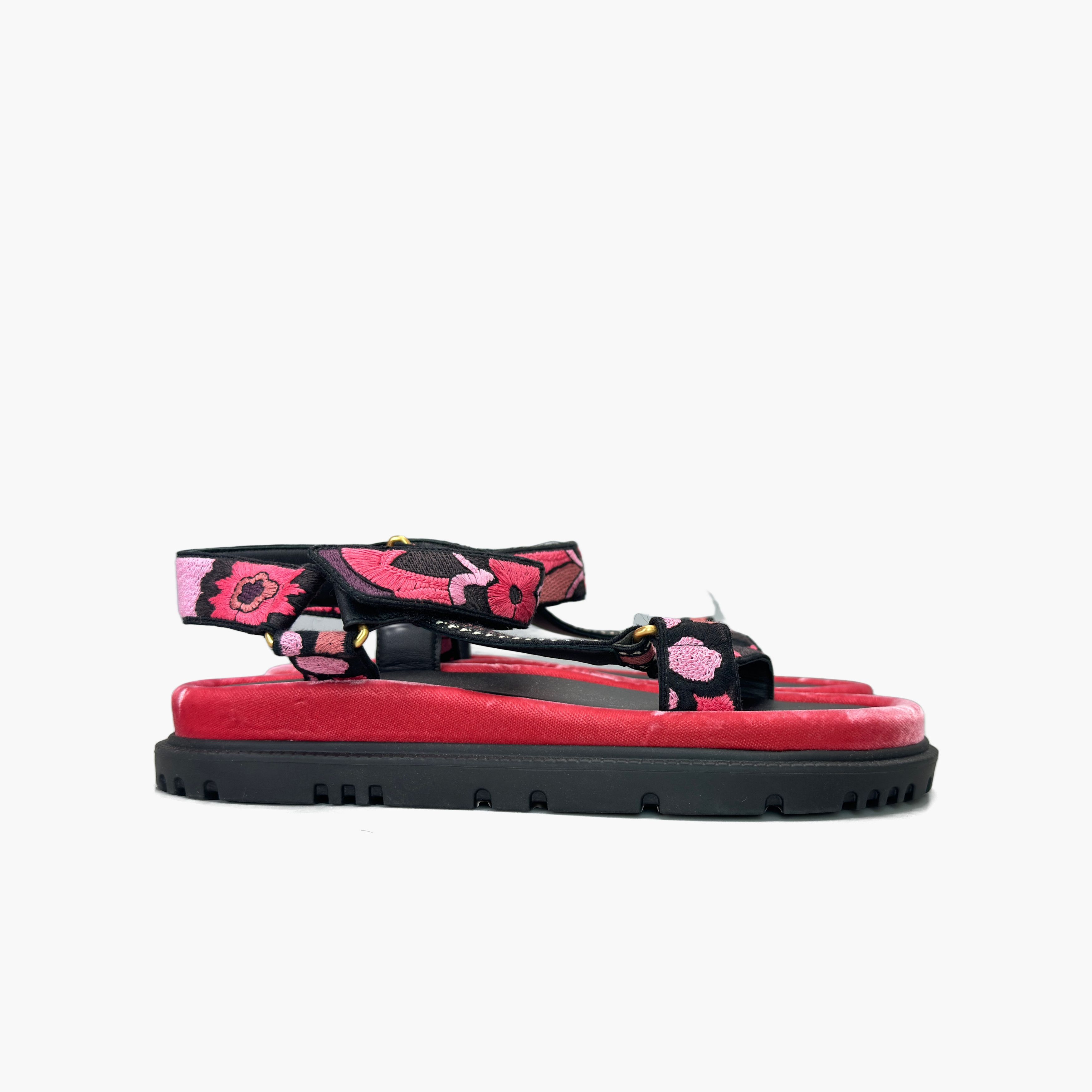Dior Dior D-Wave Embroidered Sandals Size 38 Size US 7 / IT 37 - 4 Thumbnail