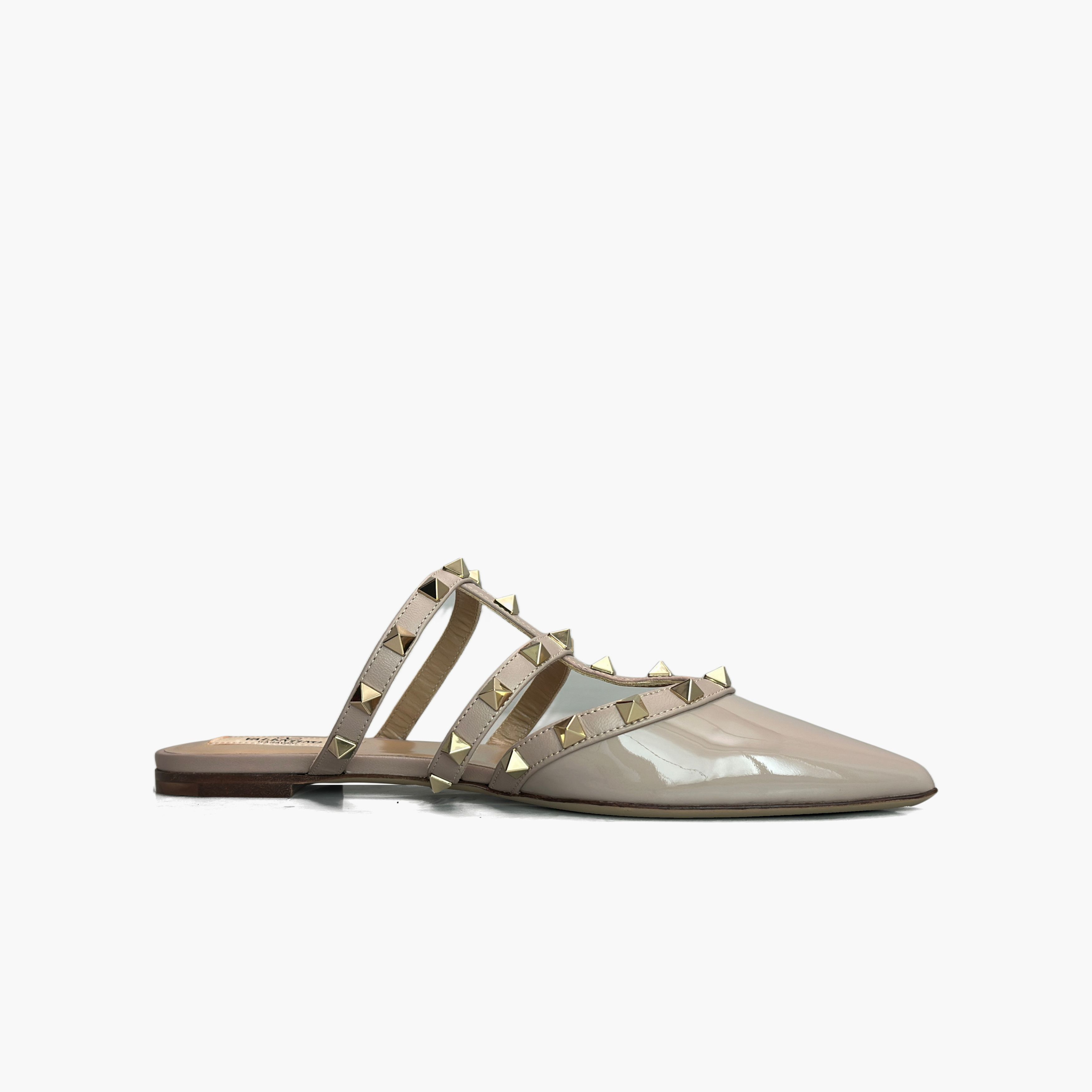 Valentino Valentino Rockstud Patent Leather Mules Size 37 Size US 7 / IT 37 - 2 Thumbnail