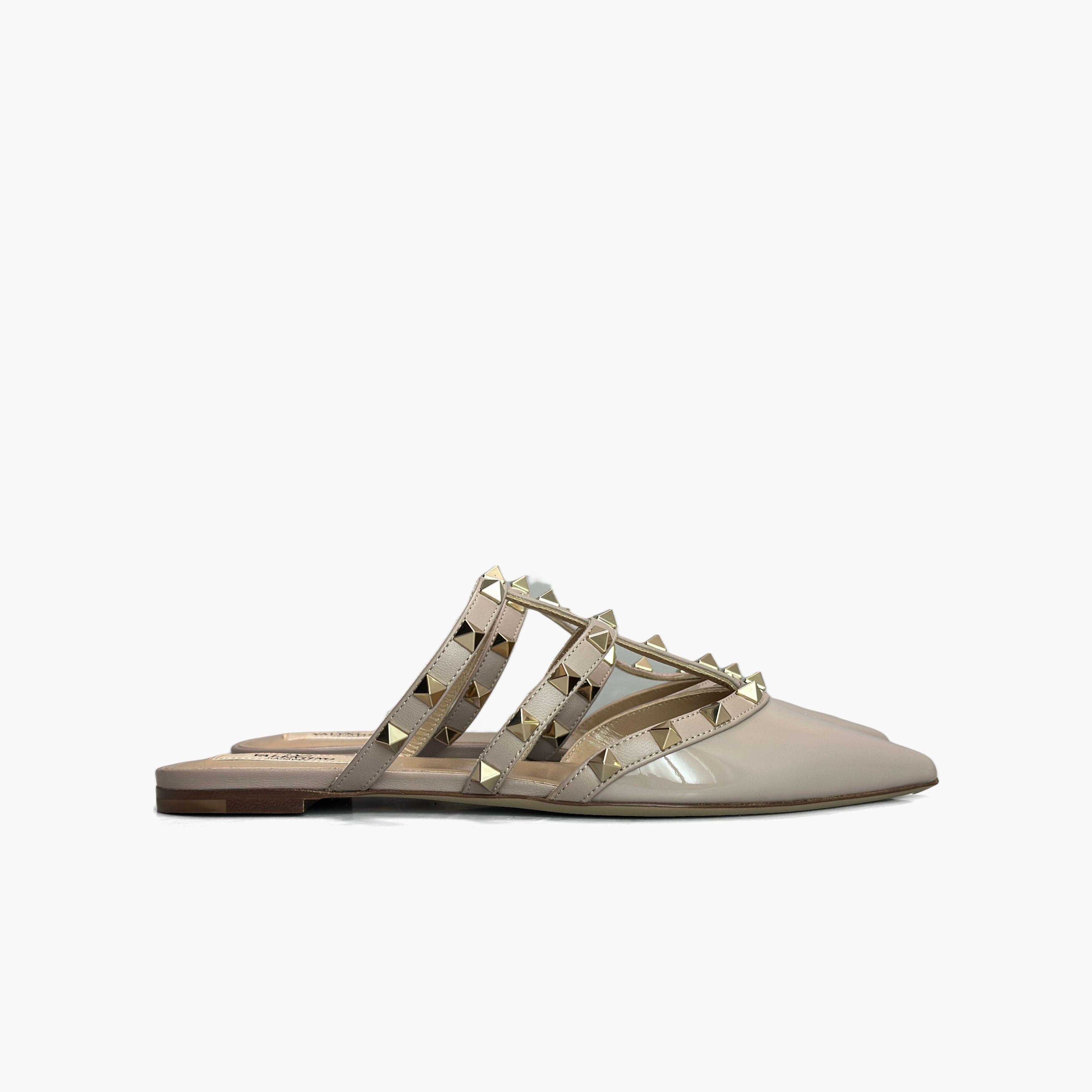 Valentino Valentino Rockstud Patent Leather Mules Size 37 Size US 7 / IT 37 - 4 Thumbnail