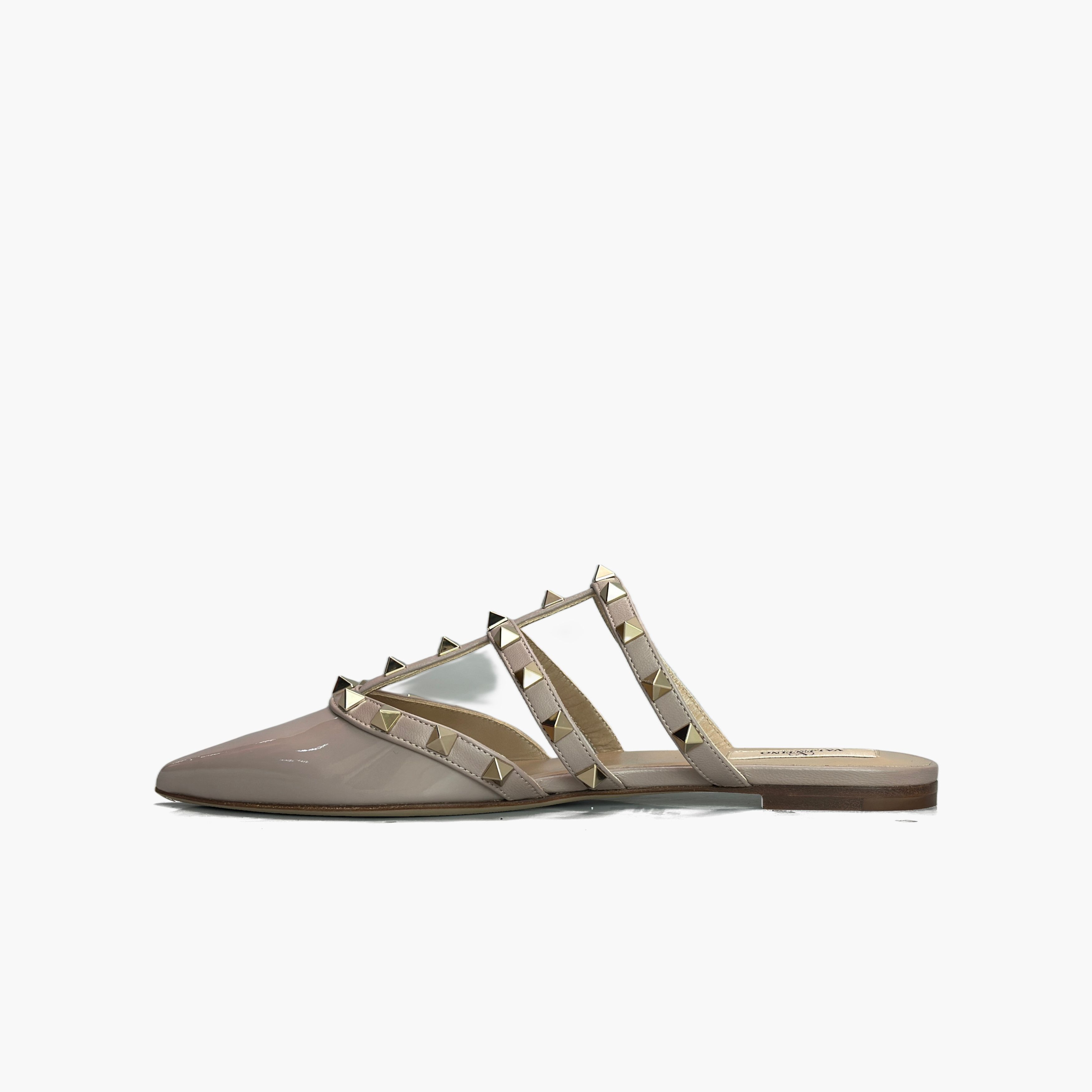 Valentino Valentino Rockstud Patent Leather Mules Size 37 Size US 7 / IT 37 - 3 Thumbnail