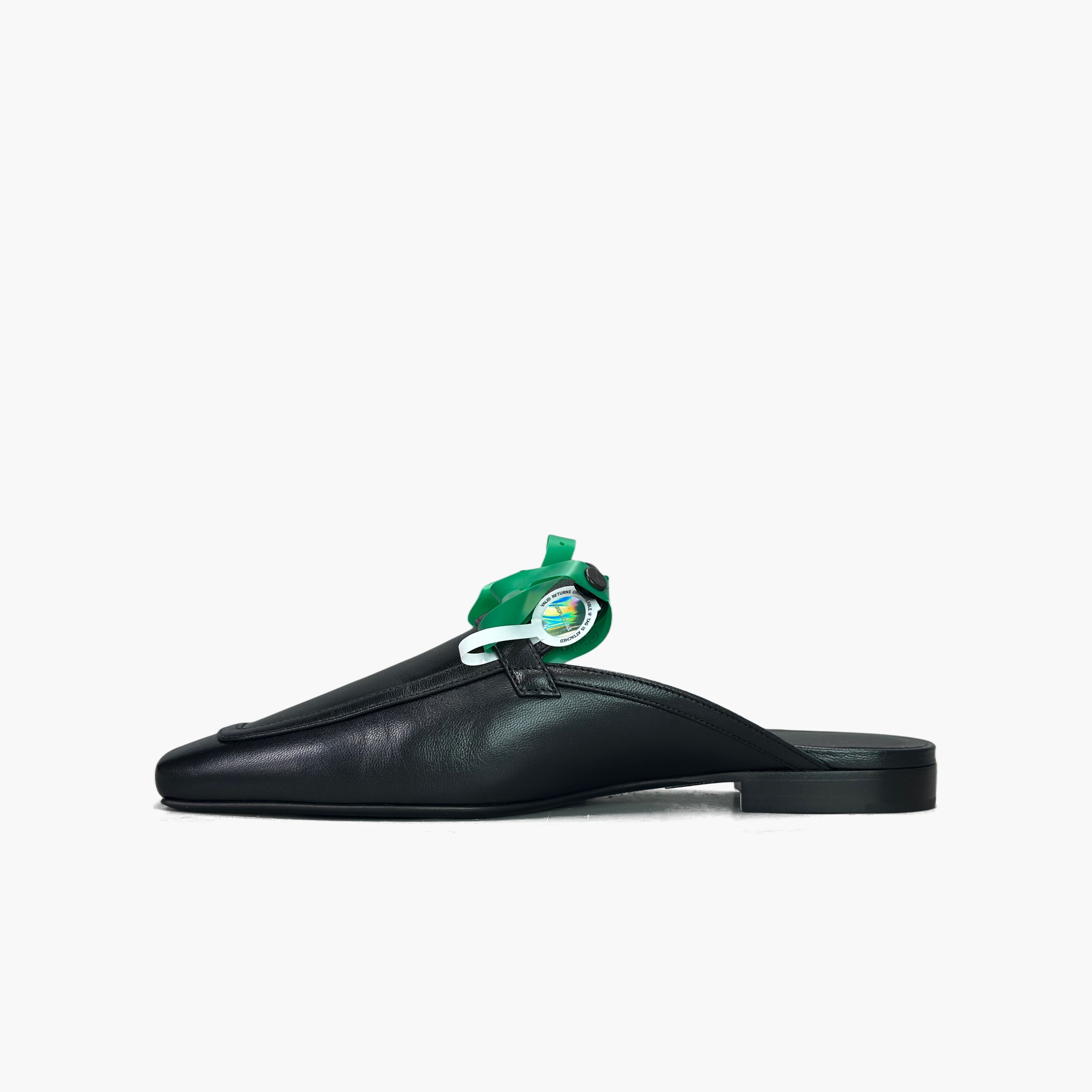 Hermes Hermès Groupie Black Leather Mules Size 38 Size US 8 / IT 38 - 3 Thumbnail