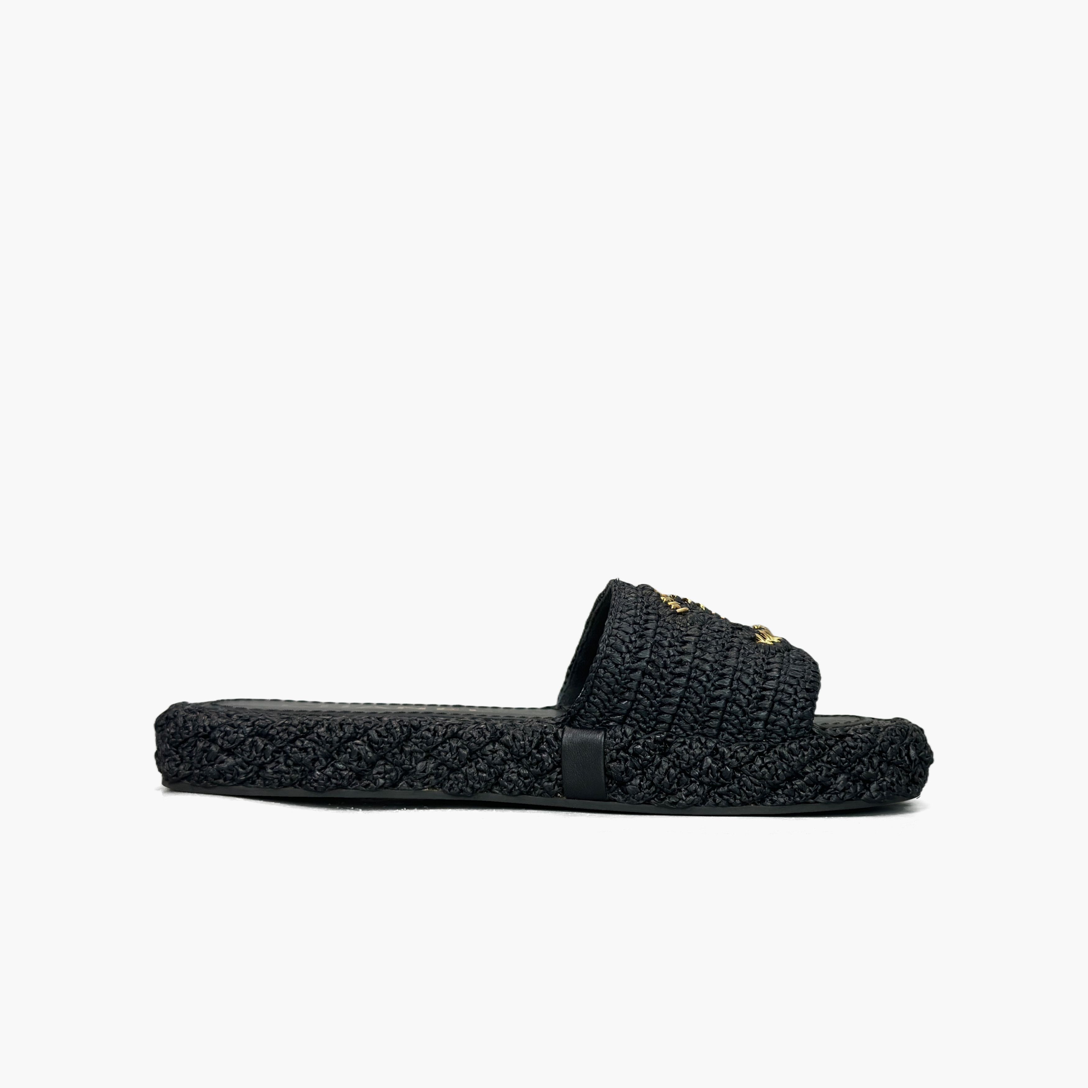 Chanel Chanel Woven CC Logo Sandals Size 37 Size US 7 / IT 37 - 2 Thumbnail