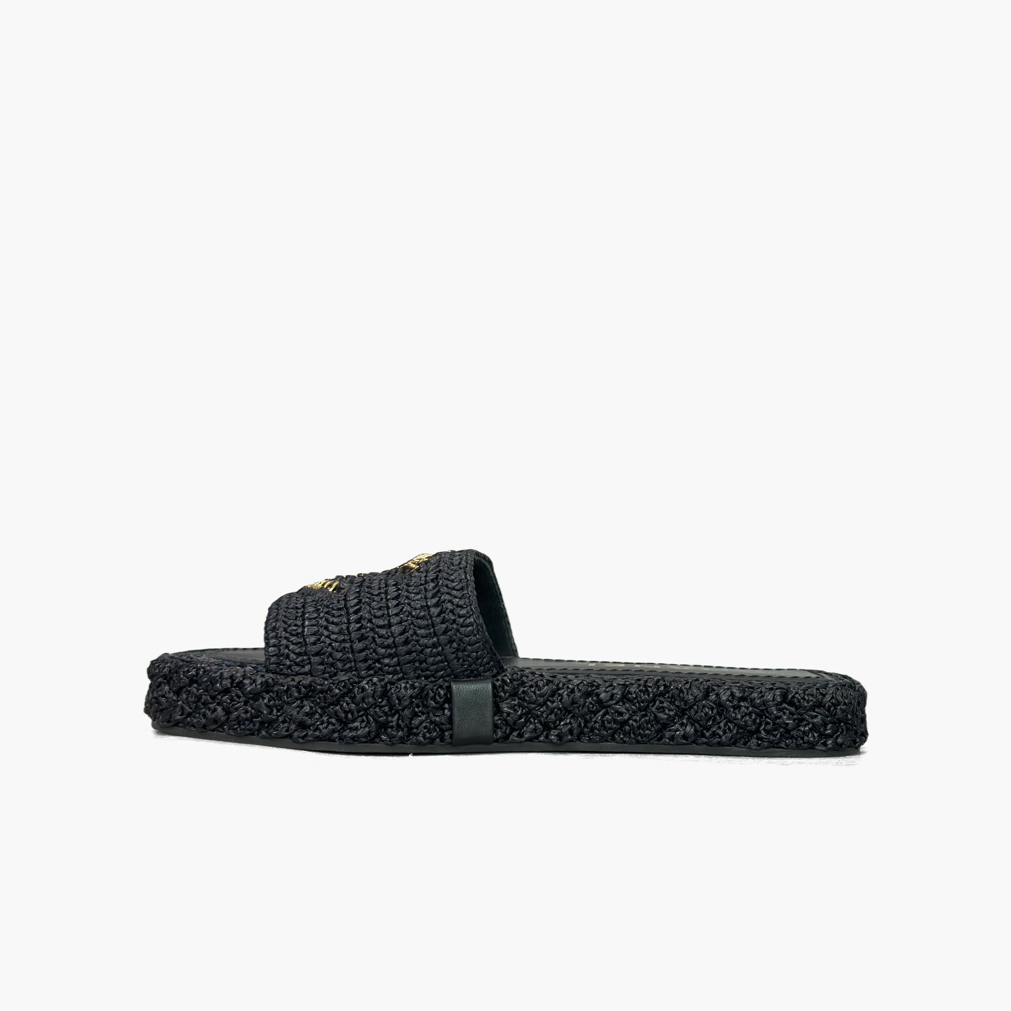 Chanel Chanel Woven CC Logo Sandals Size 37 Size US 7 / IT 37 - 3 Thumbnail